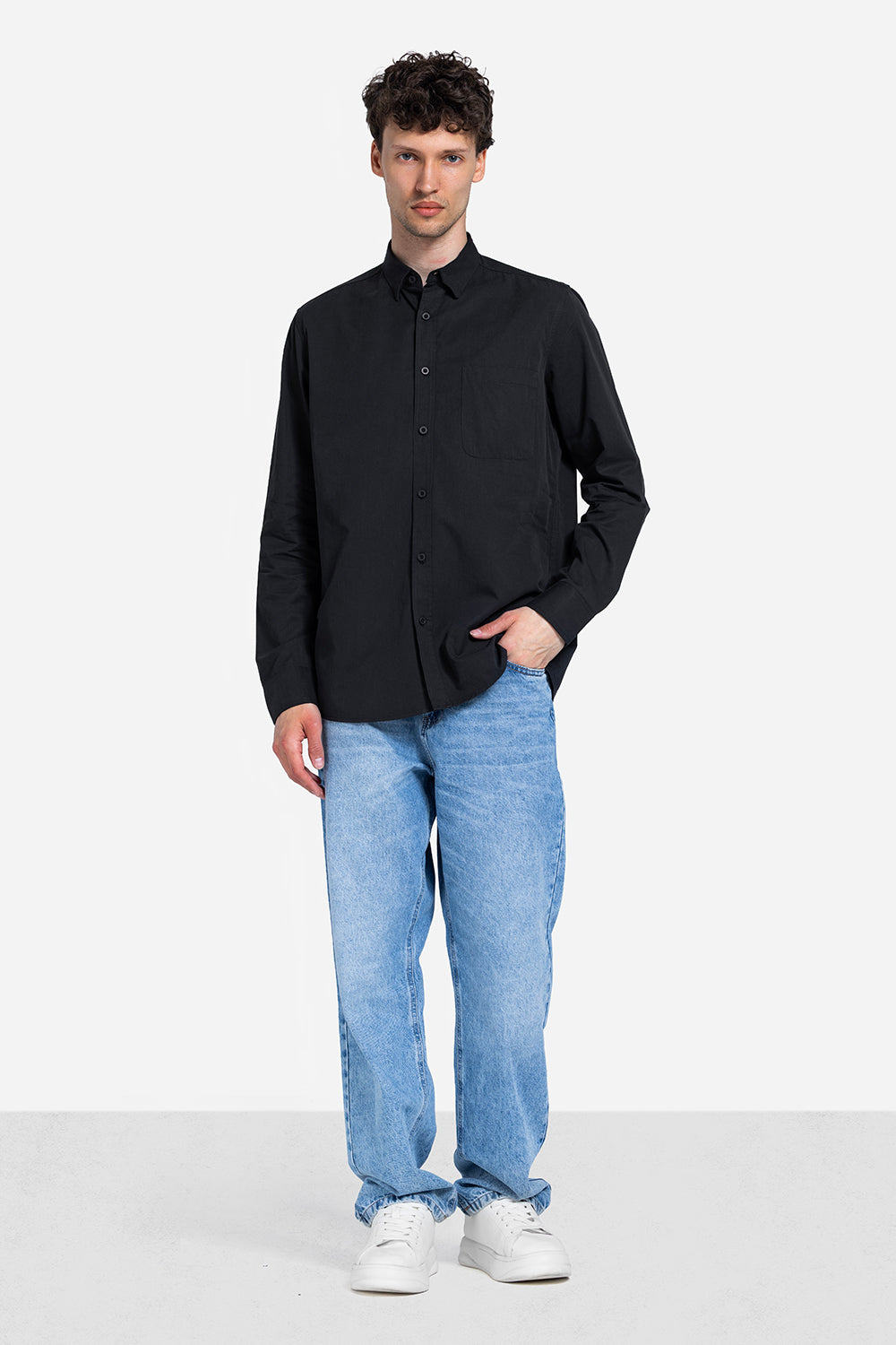 long sleeve shirt - Men - Plain