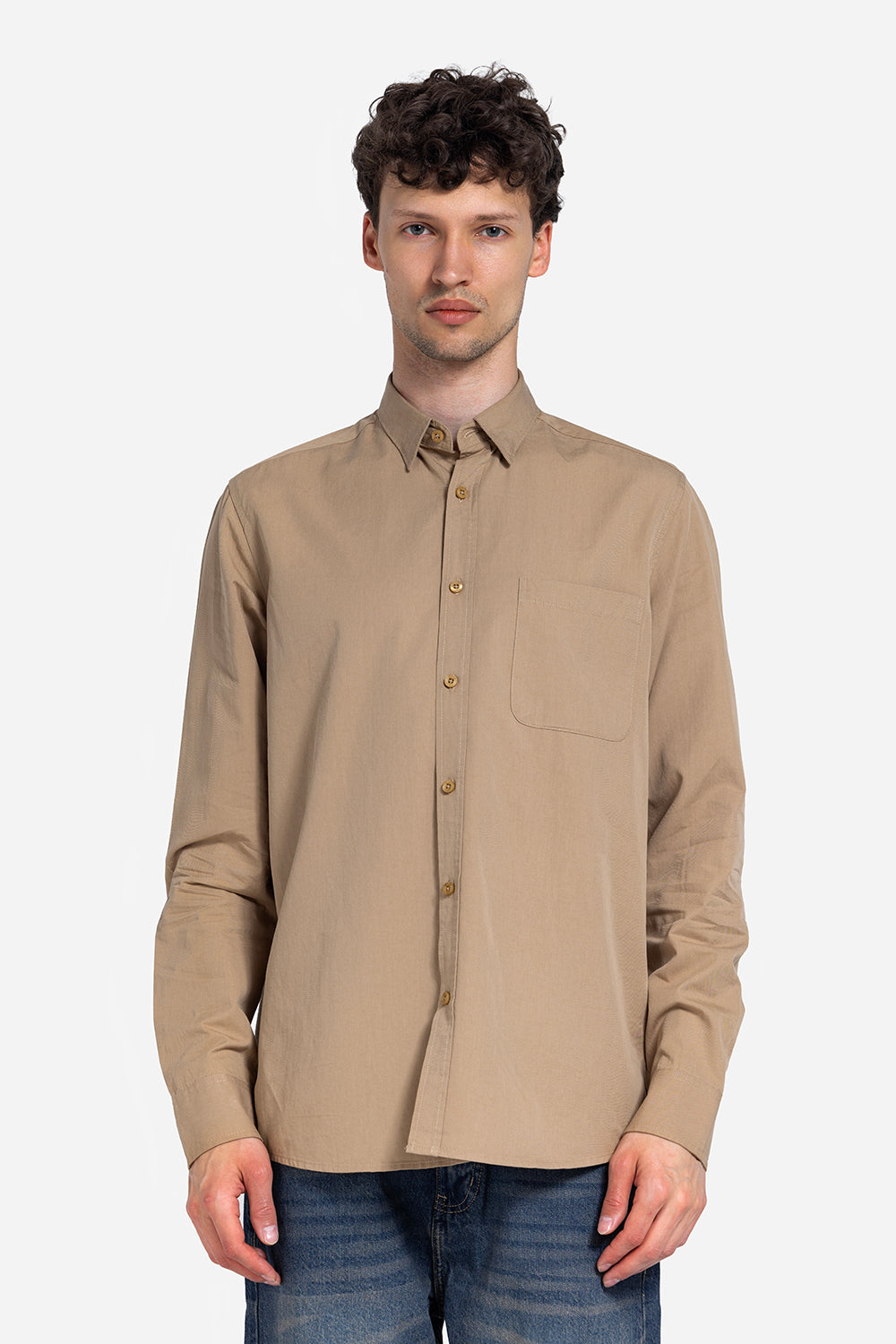 long sleeve shirt - Men - Plain