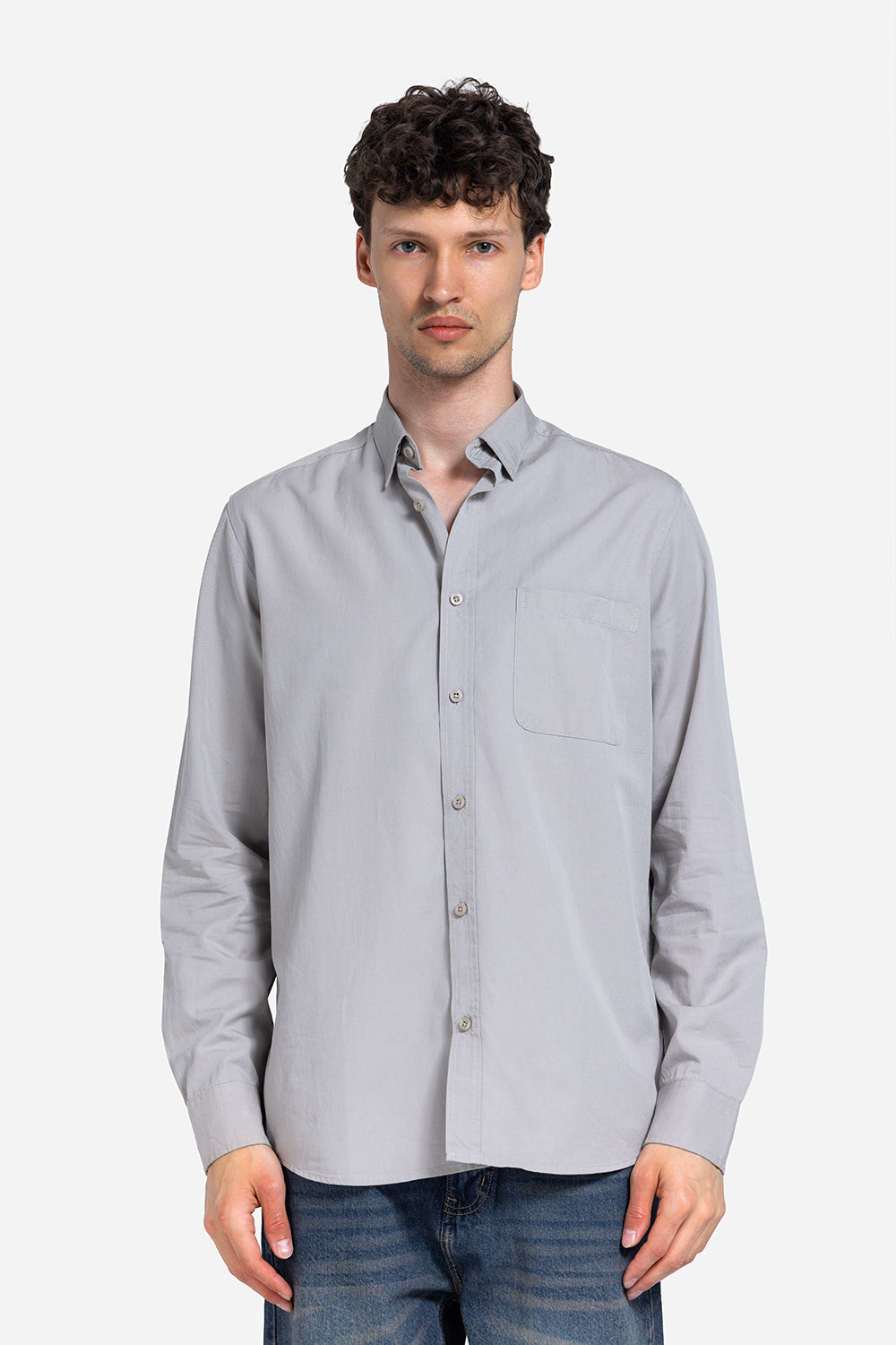 long sleeve shirt - Men - Plain
