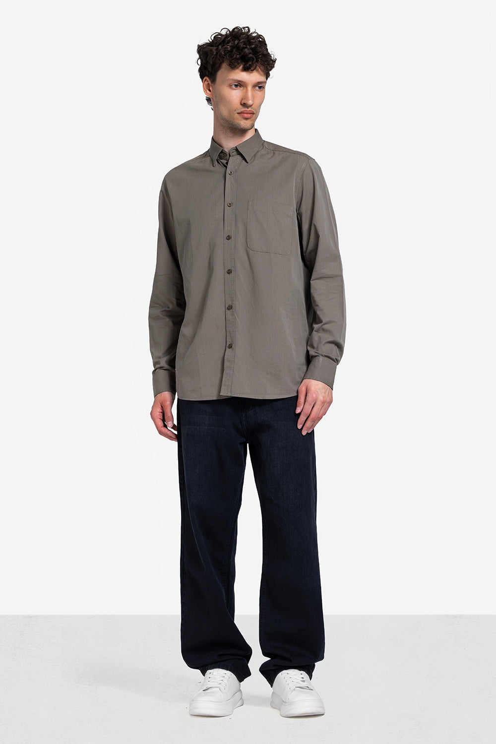 long sleeve shirt - Men - Plain
