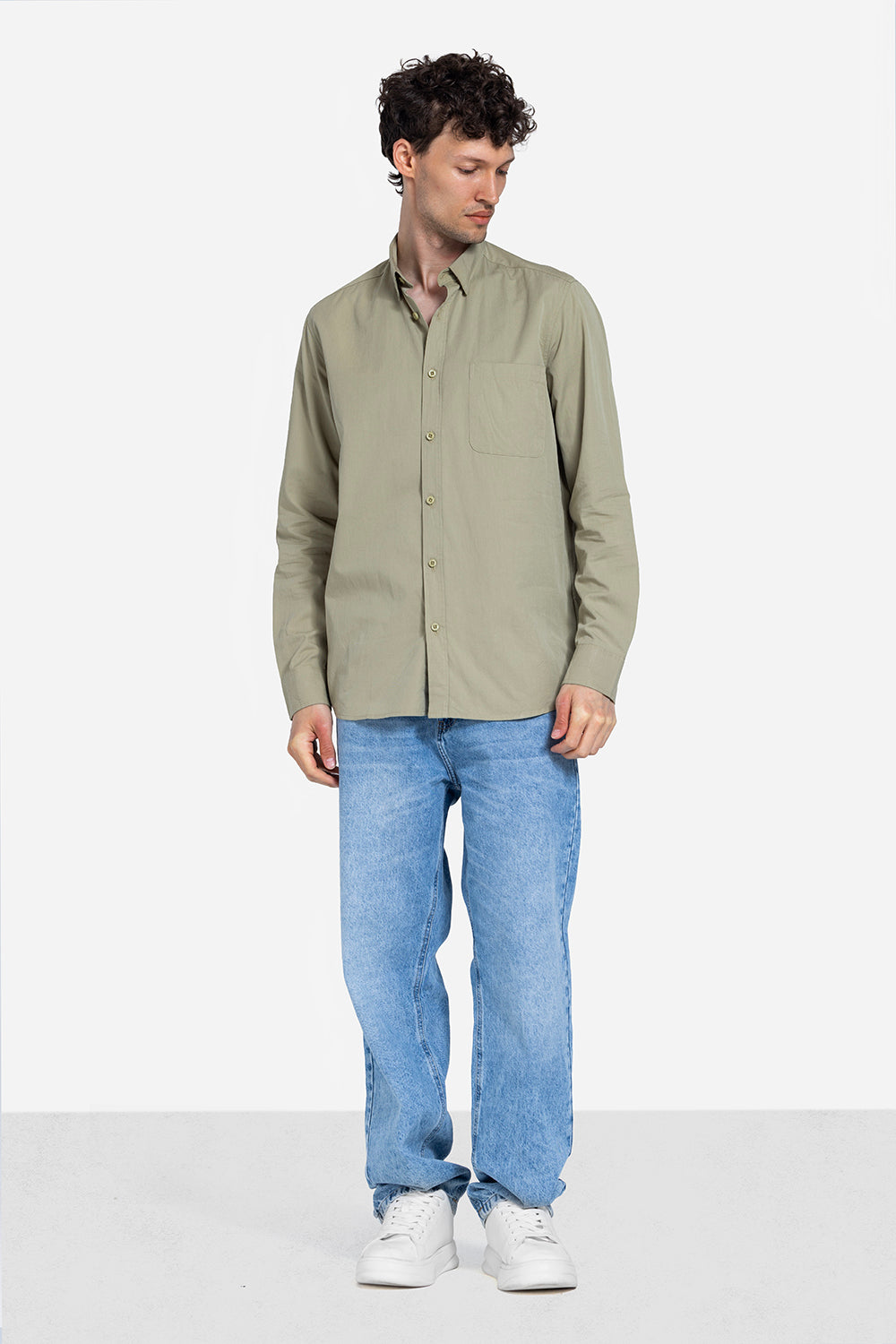 long sleeve shirt - Men - Plain