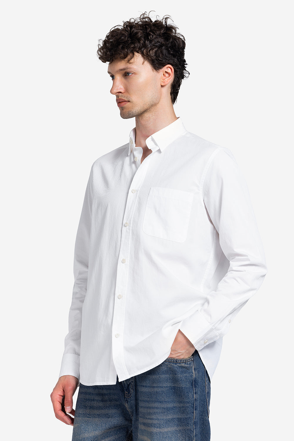 long sleeve shirt - Men - Plain