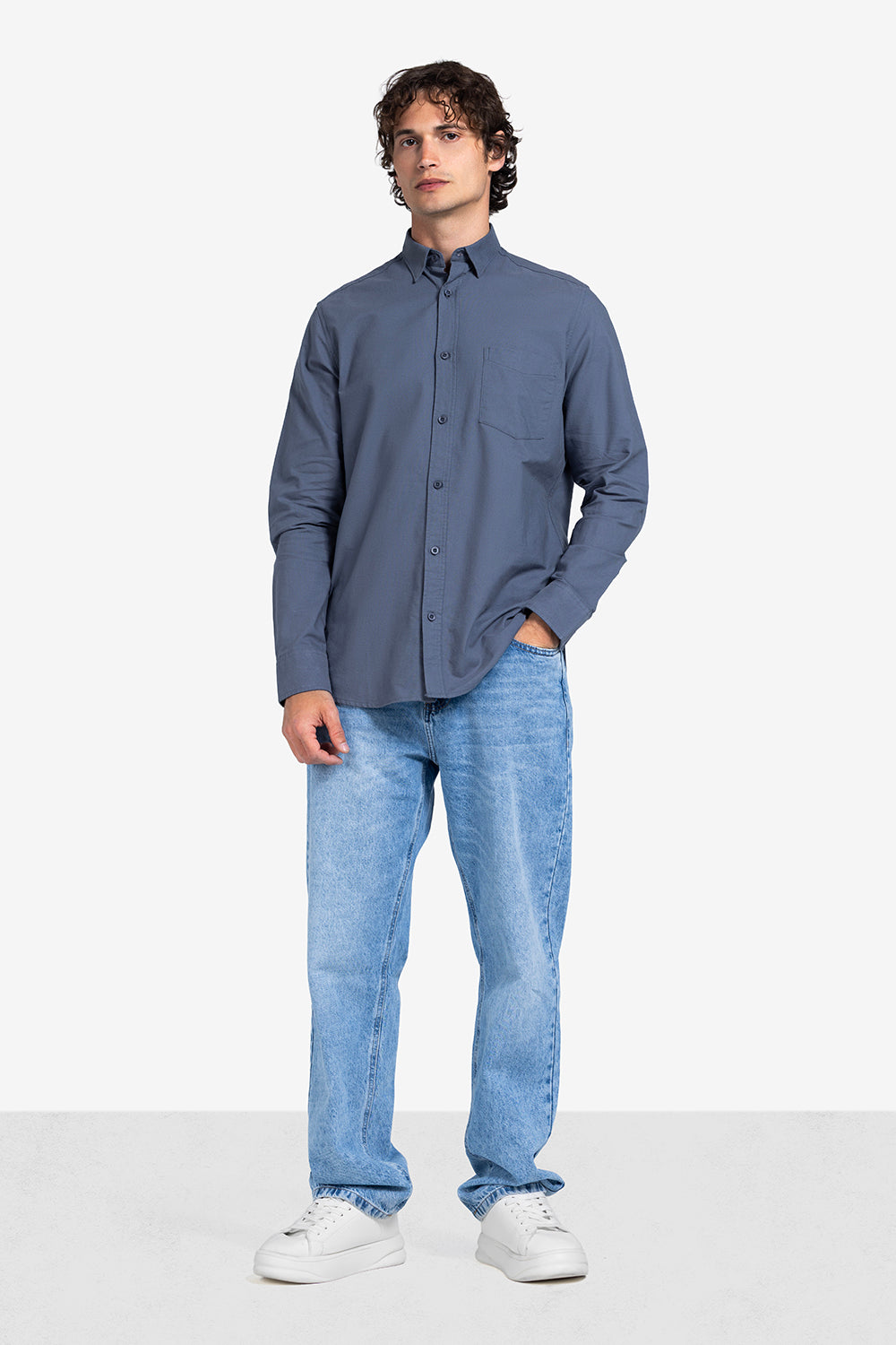 Long Sleeve Shirt - Men - Plain