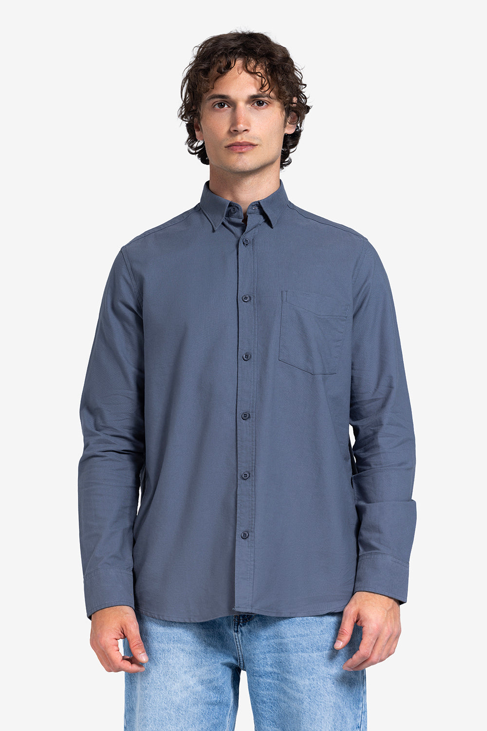Long Sleeve Shirt - Men - Plain