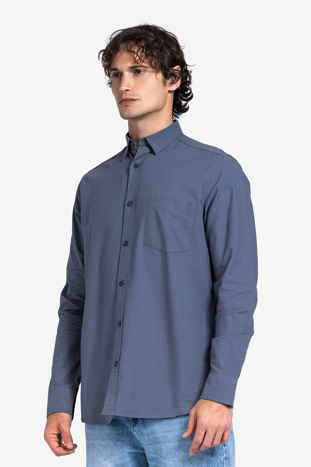 Long Sleeve Shirt - Men - Plain
