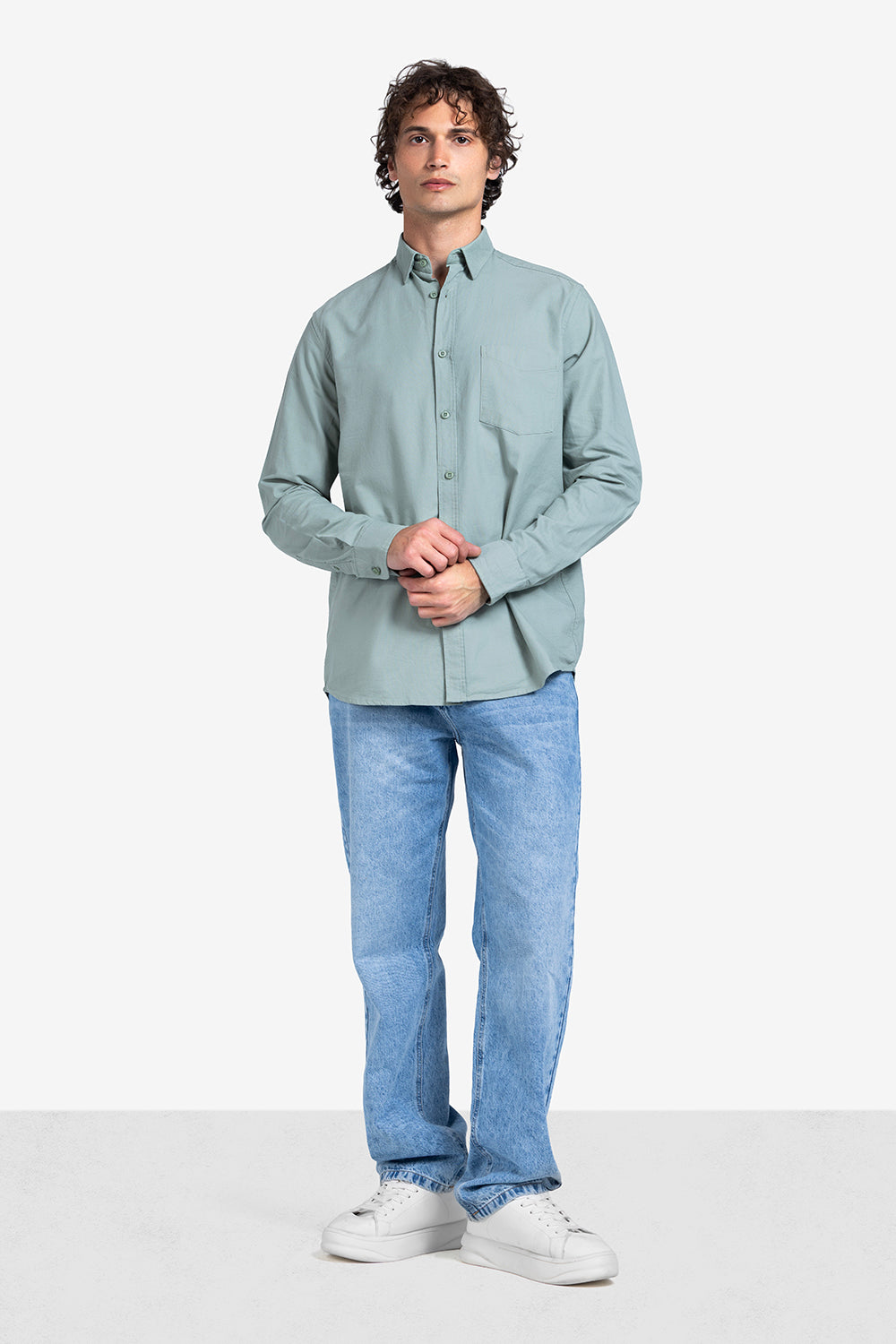 Long Sleeve Shirt - Men - Plain