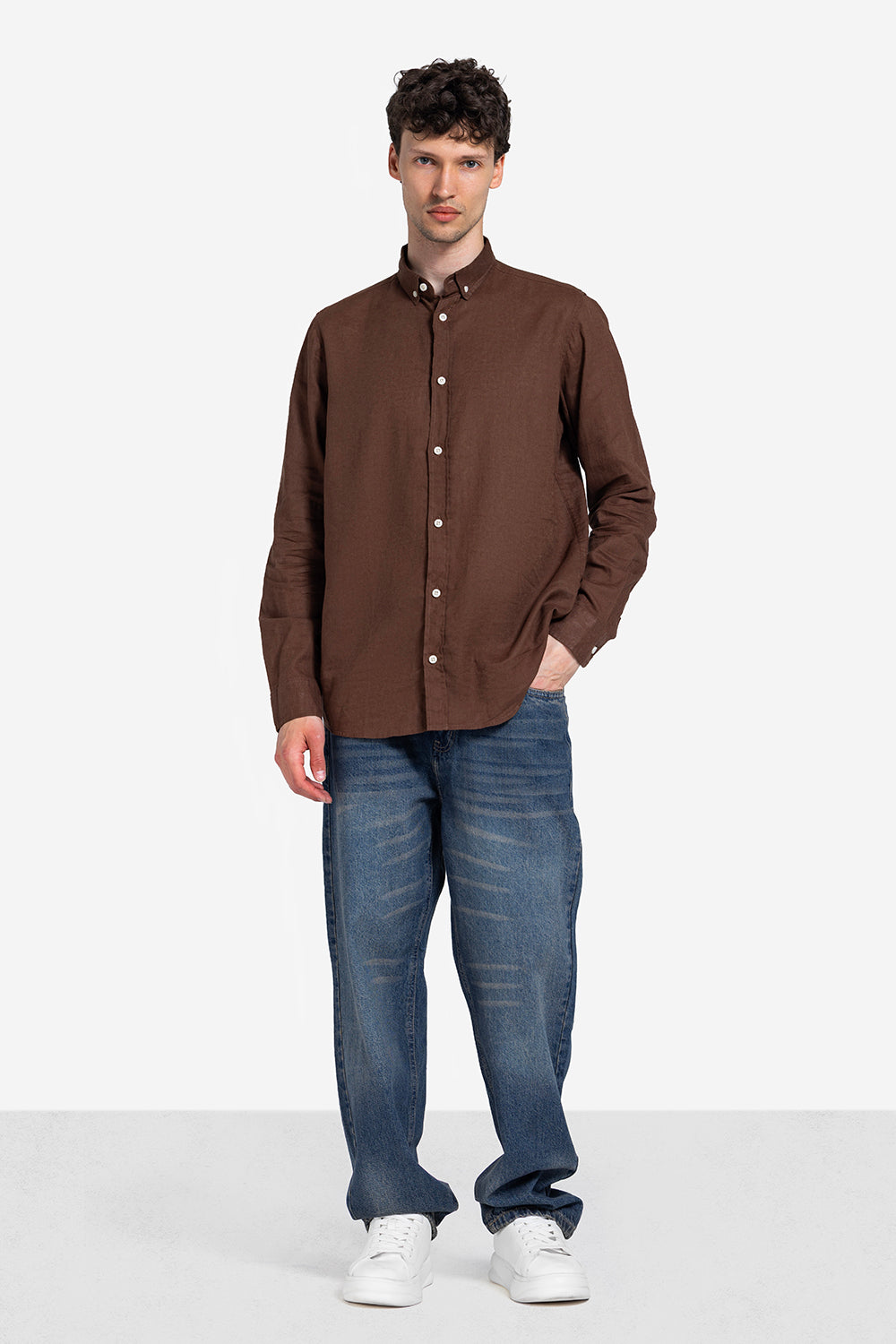 long sleeve shirt - Men - Plain