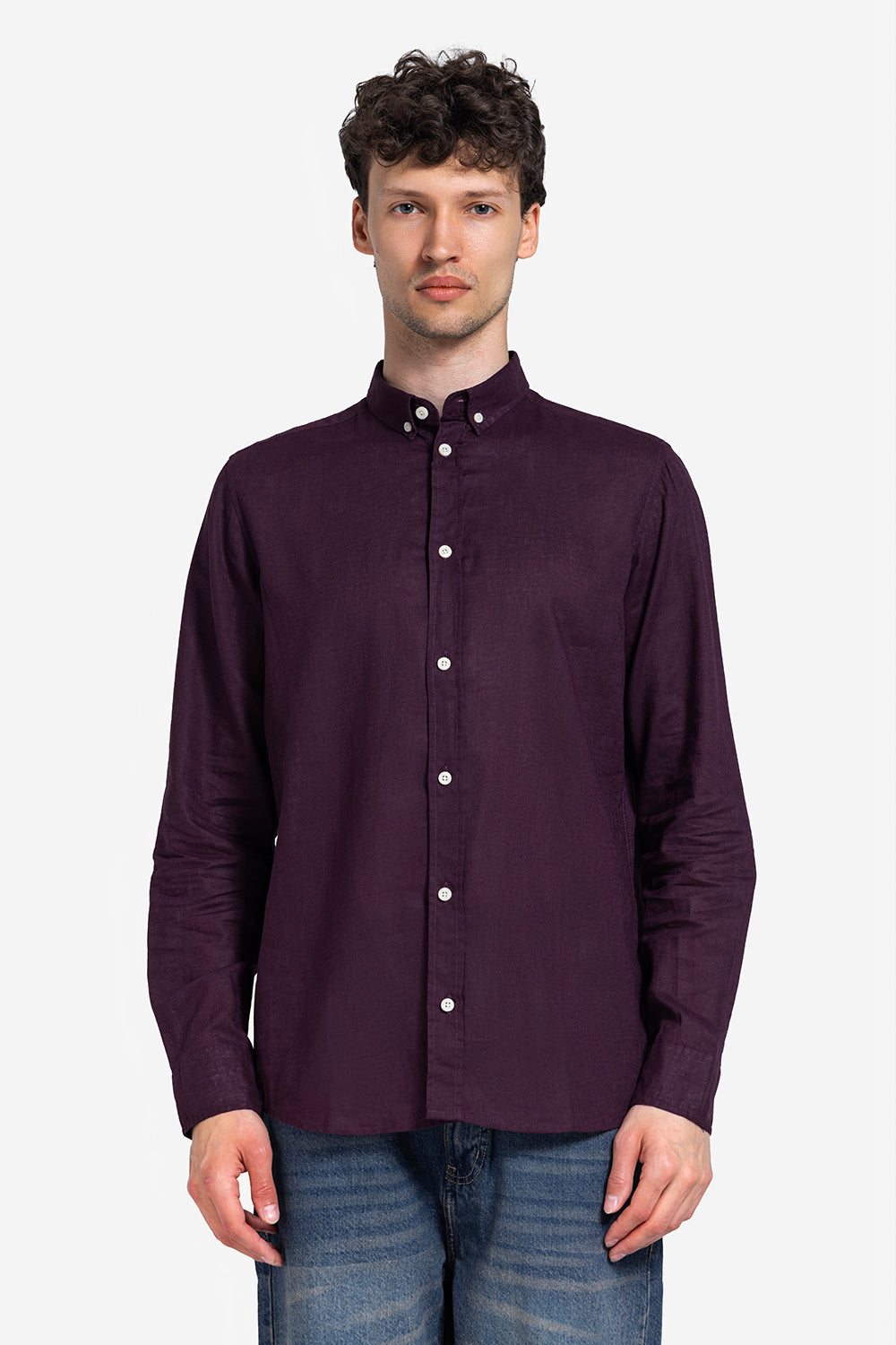 long sleeve shirt - Men - Plain