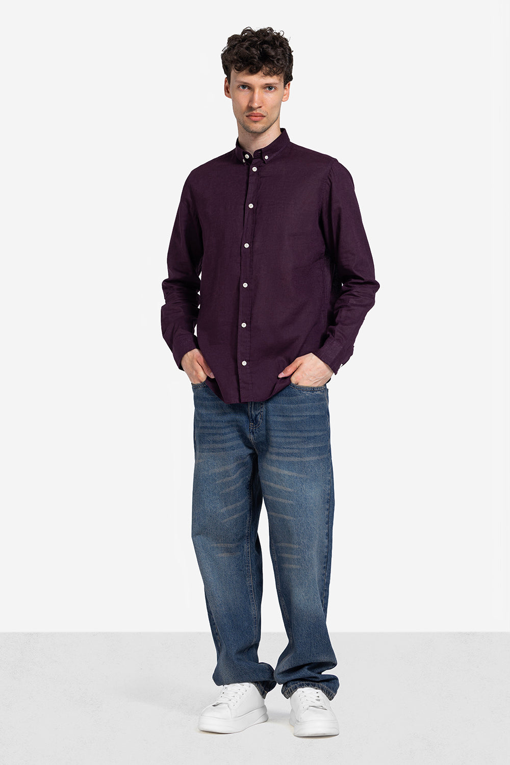 long sleeve shirt - Men - Plain