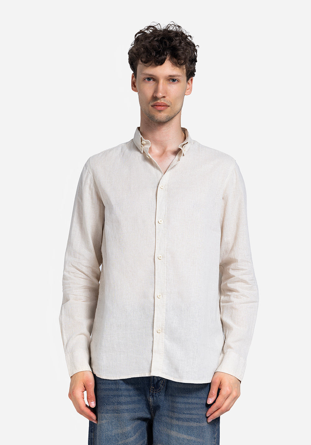 long sleeve shirt - Men - Plain