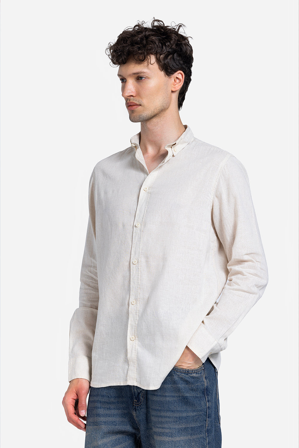 long sleeve shirt - Men - Plain
