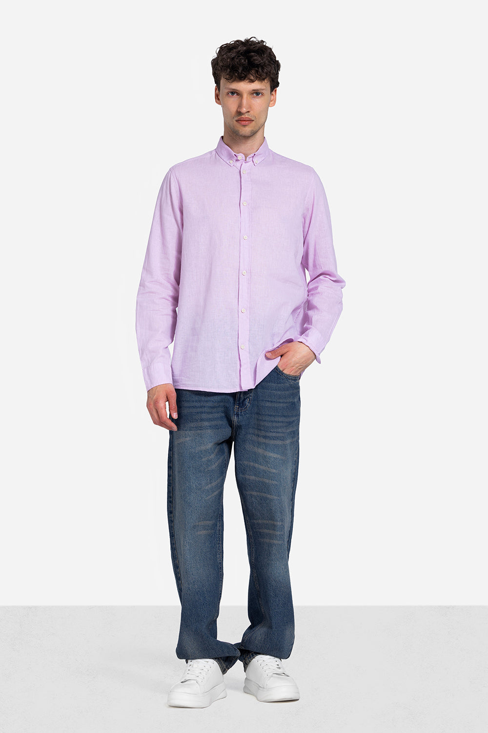 long sleeve shirt - Men - Plain