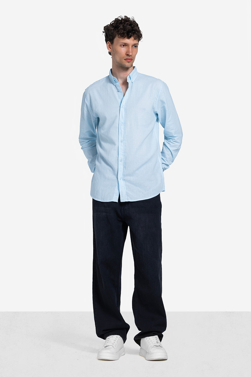 long sleeve shirt - Men - Plain