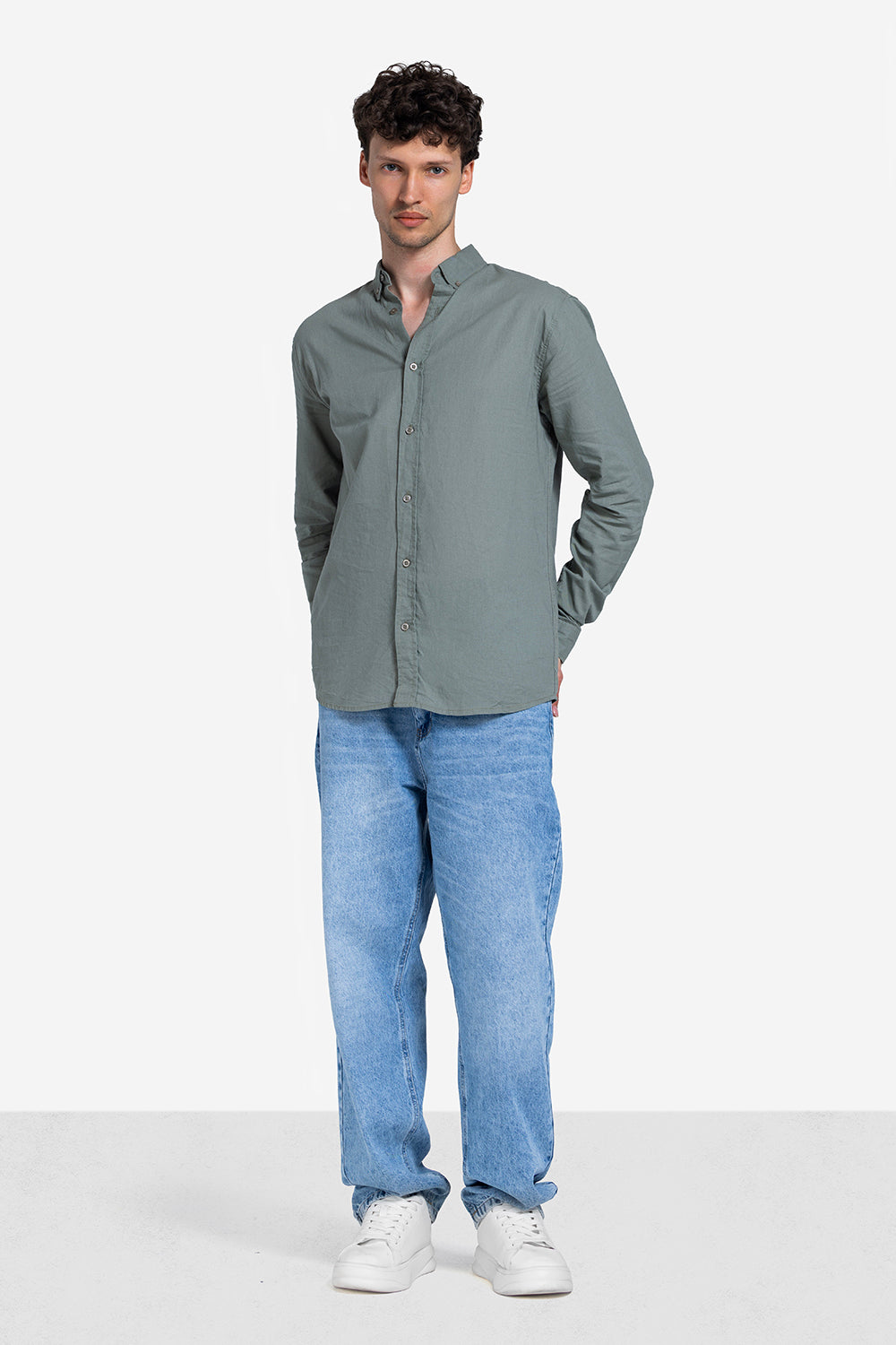 long sleeve shirt - Men - Plain