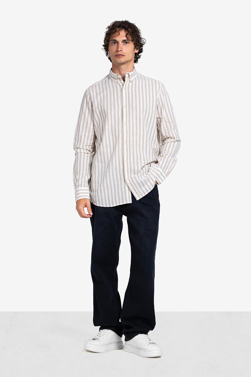 Long Sleeve Shirt - Men - Striped