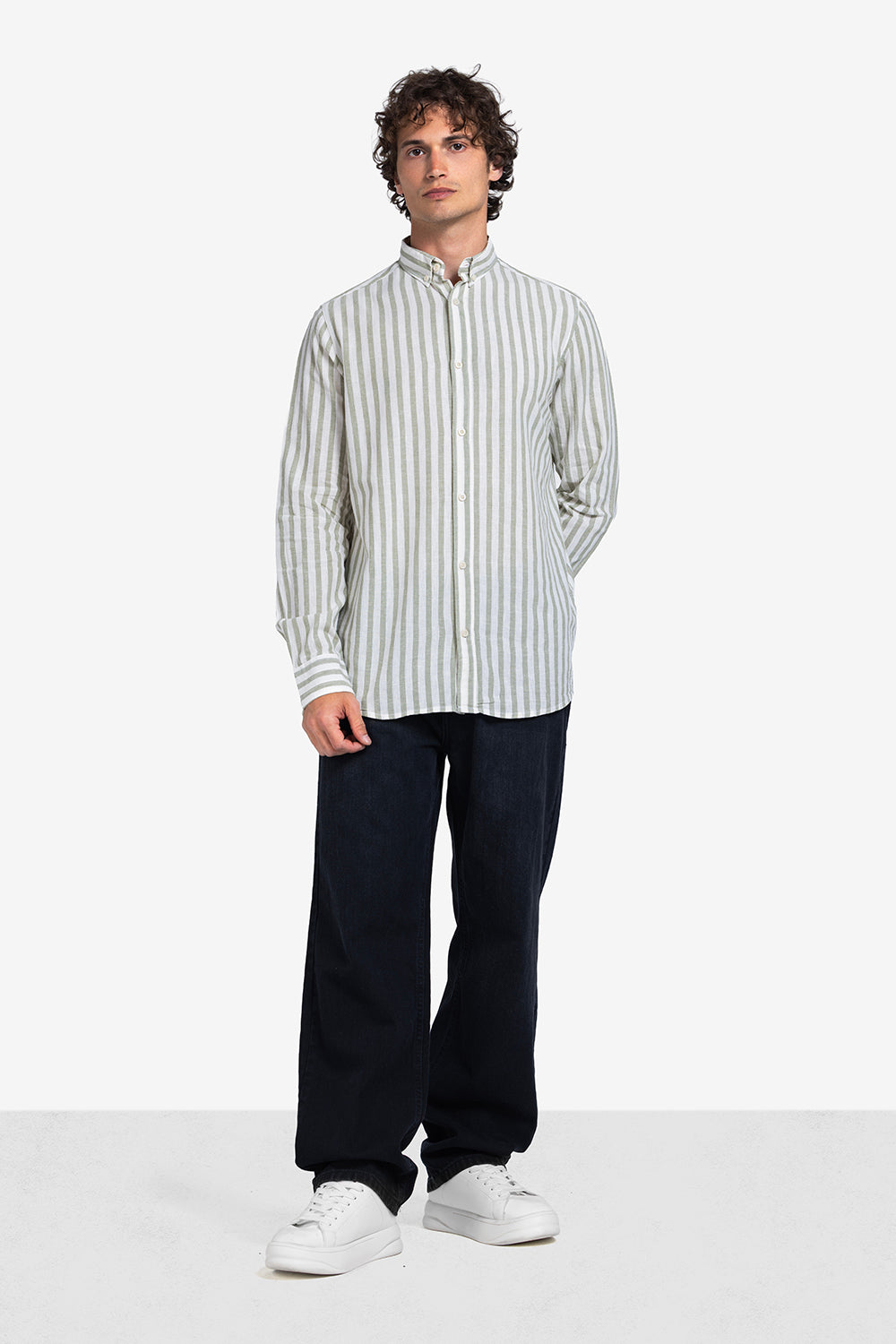 Long Sleeve Shirt - Men - Striped