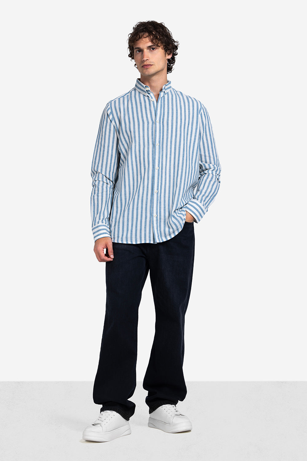 Long Sleeve Shirt - Men - Striped