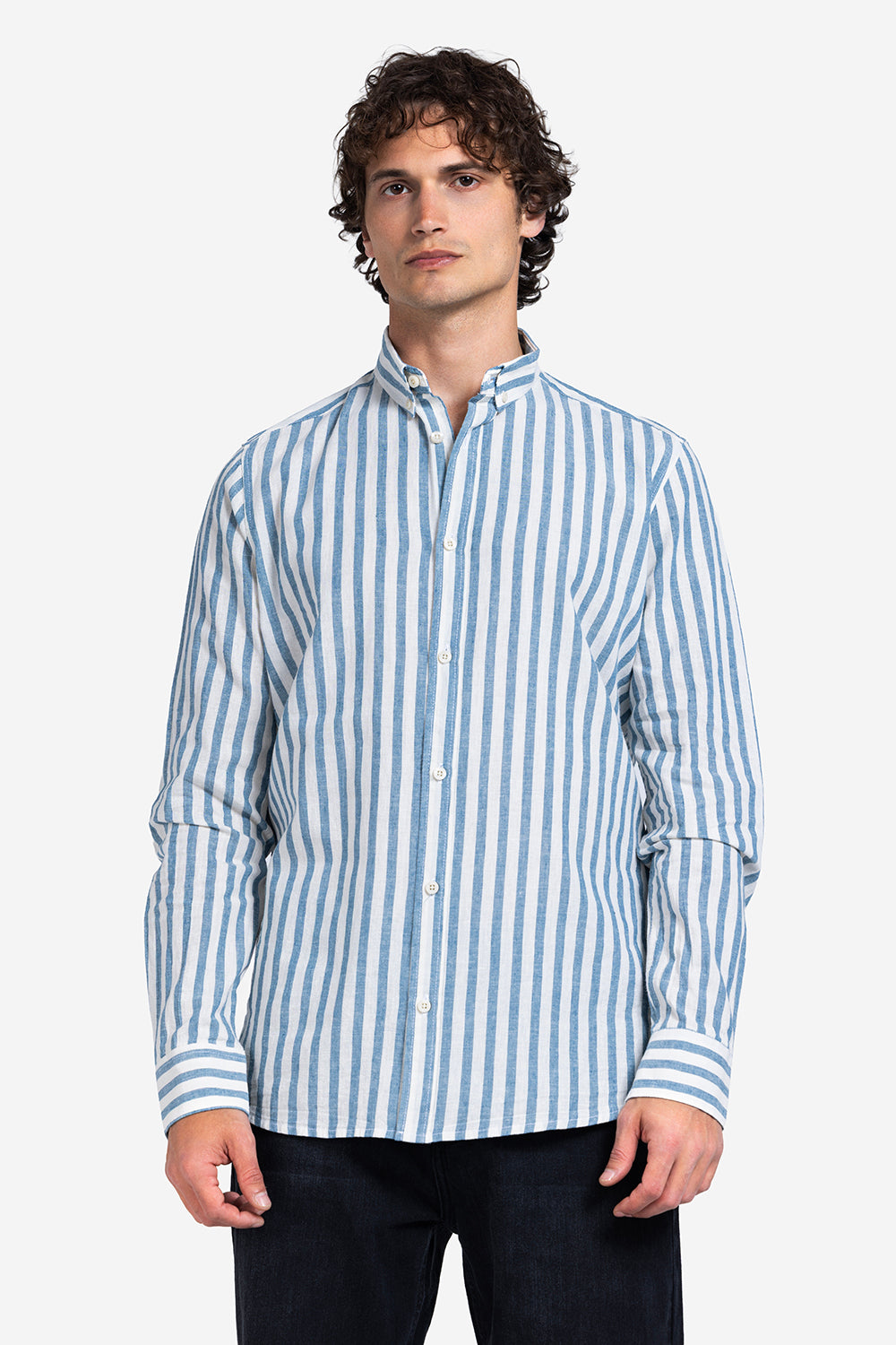 Long Sleeve Shirt - Men - Striped