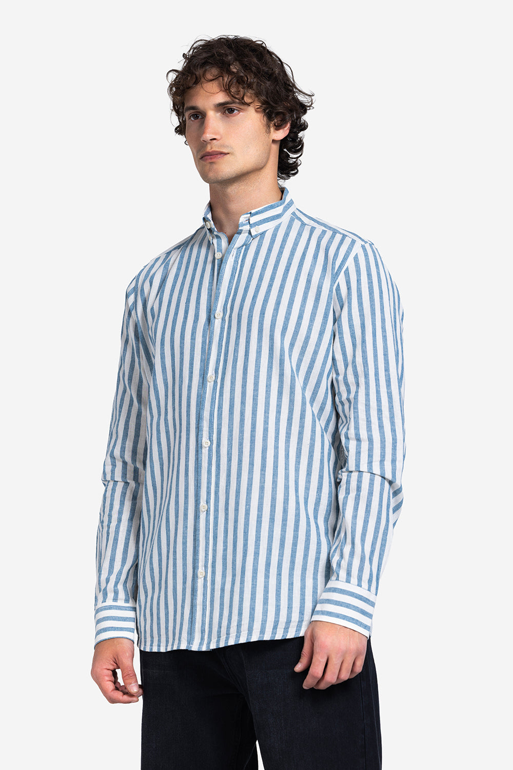 Long Sleeve Shirt - Men - Striped