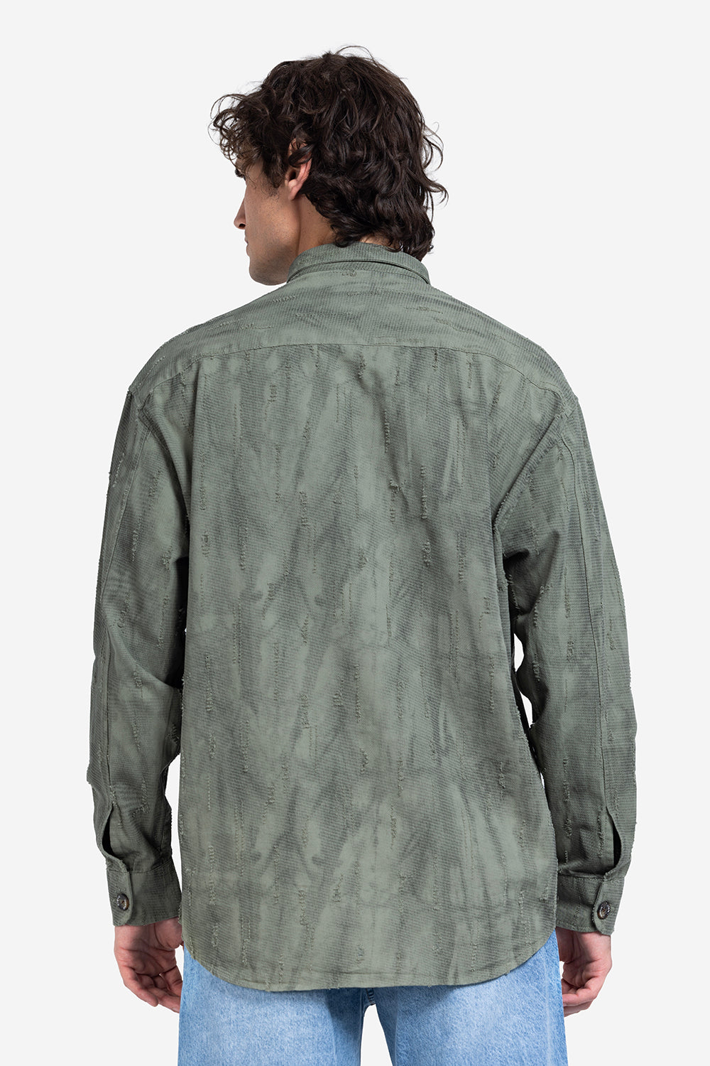 Long Sleeve Shirt - Men - Textured