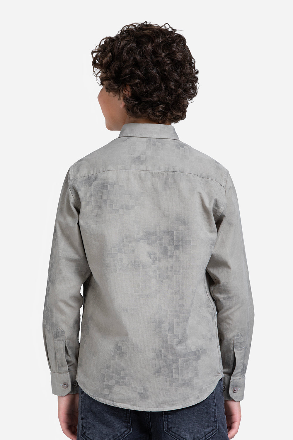 Long Sleeve Shirt - Boys - Textured