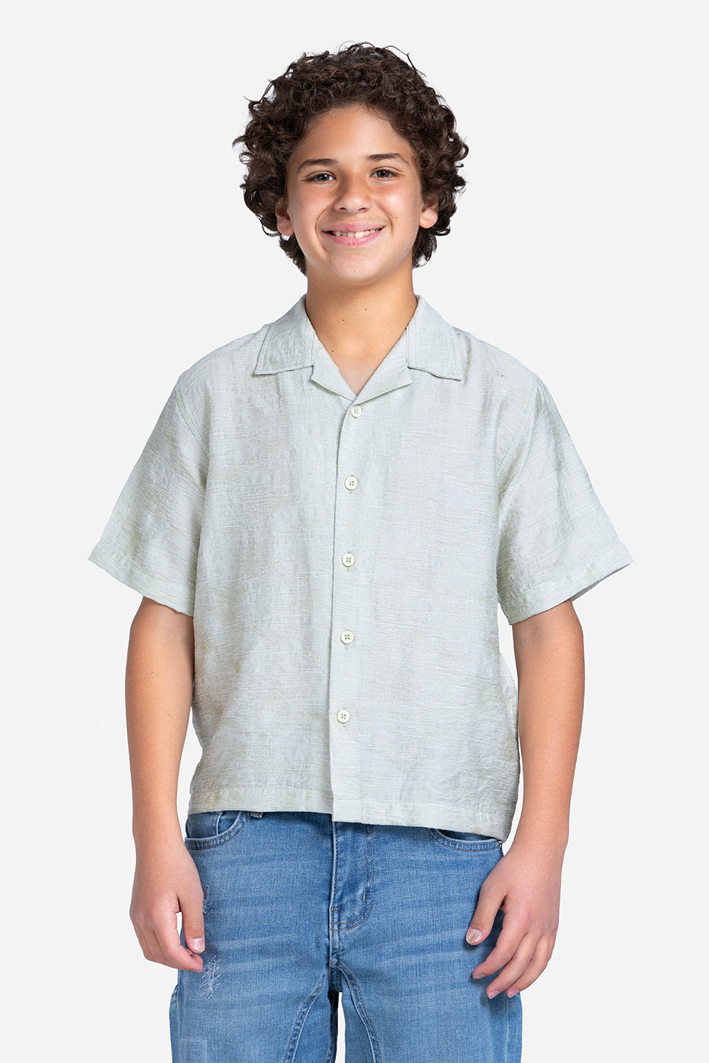 Half sleeve shirt - Boys - Plain
