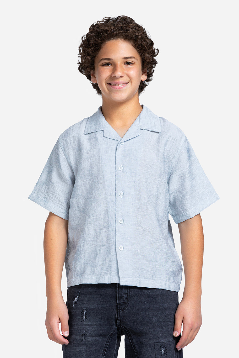 Half sleeve shirt - Boys - Plain