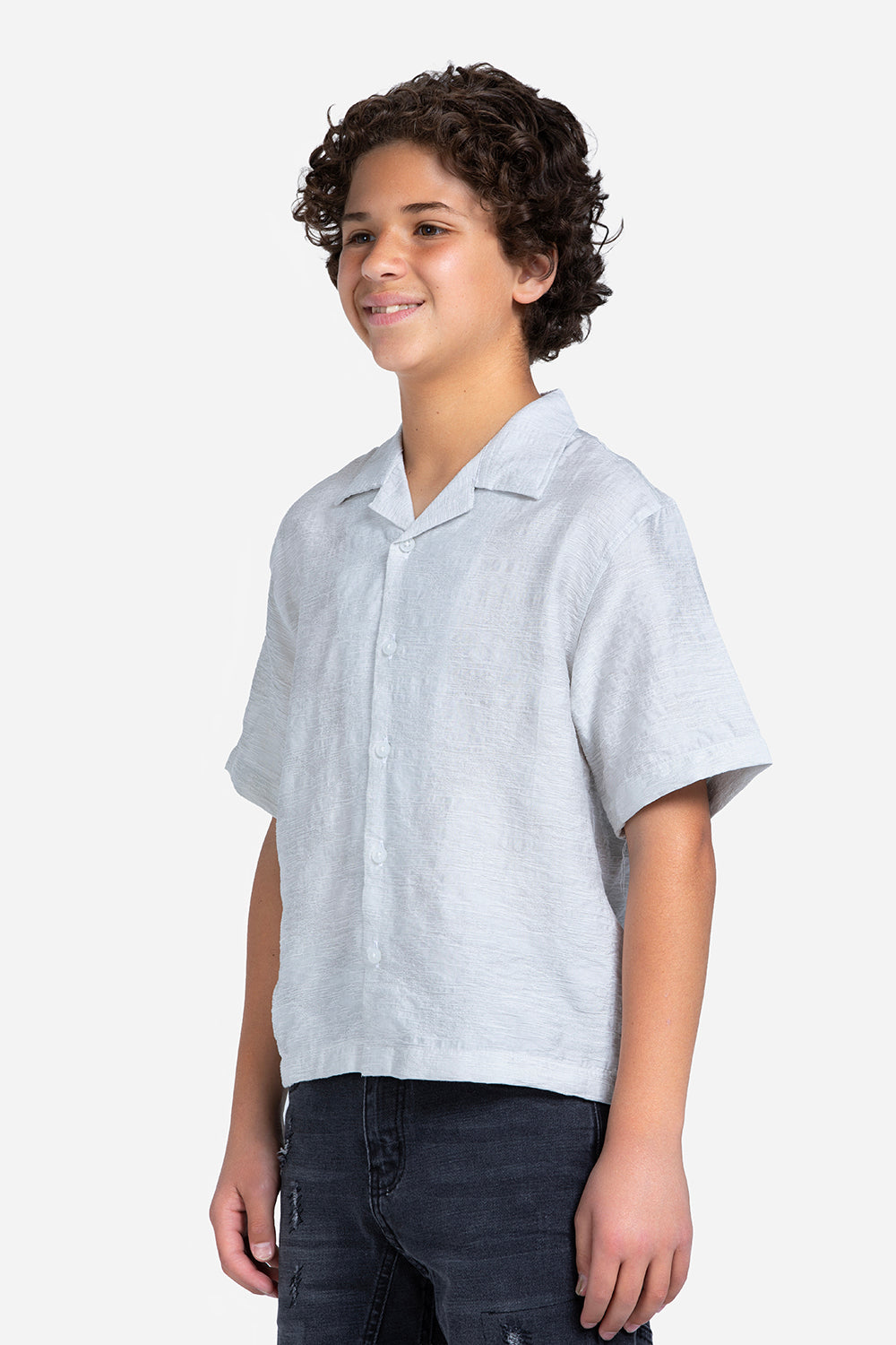 Half sleeve shirt - Boys - Plain