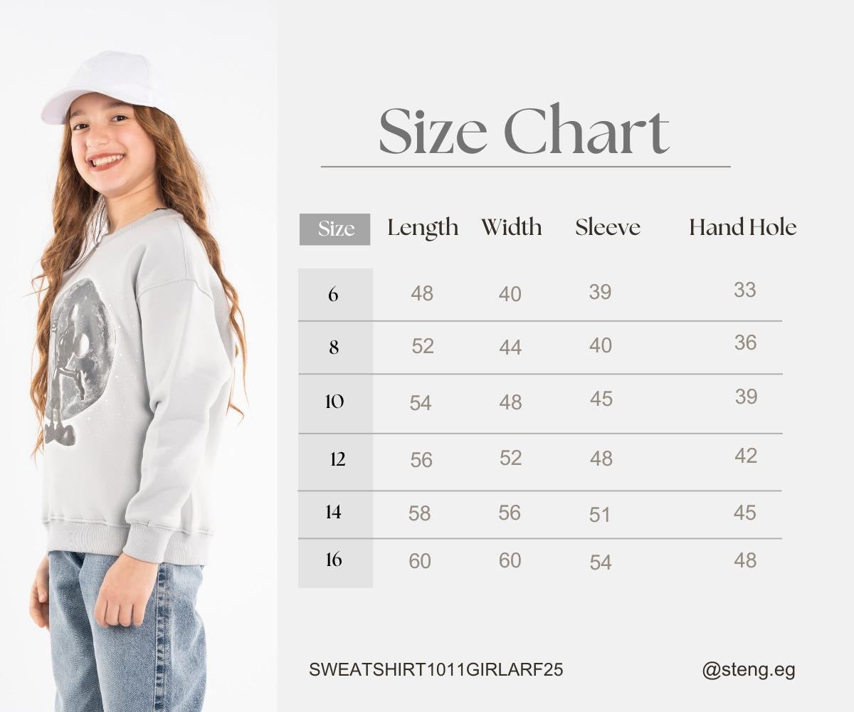 Sweatshirt - Girls - Printed