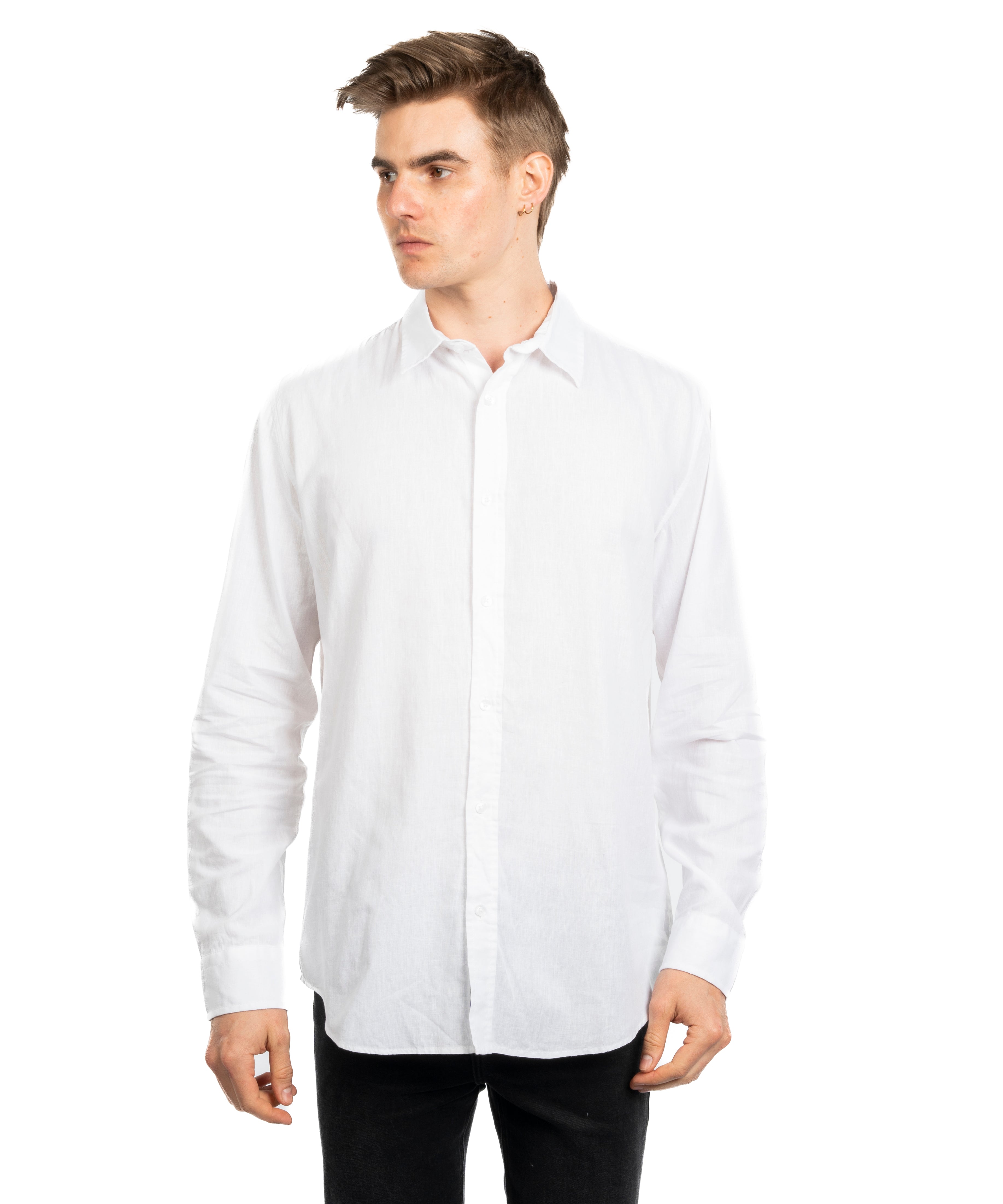 Long Sleeve Shirt - Men - Plain