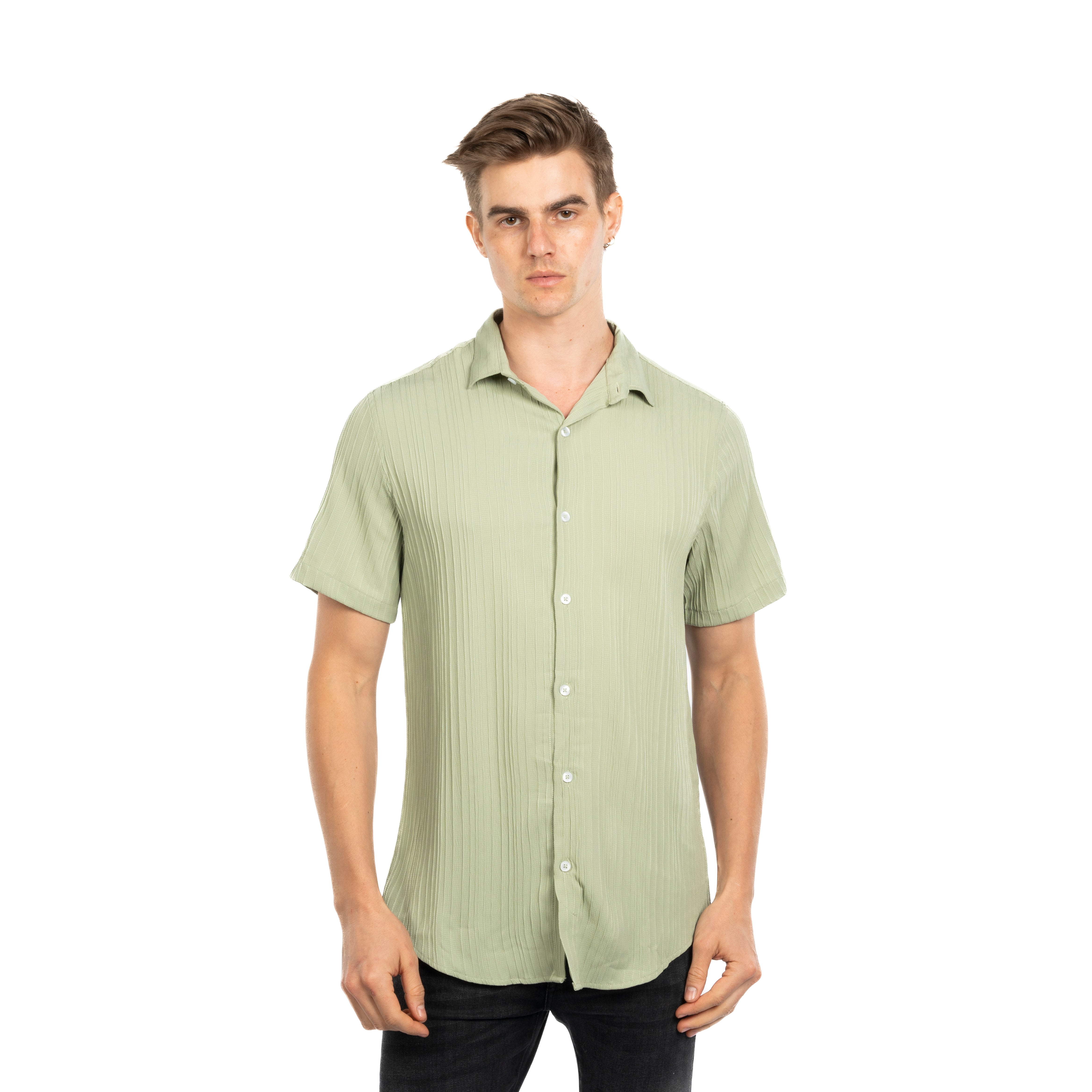 Half Sleeve Shirt - Men - Plain