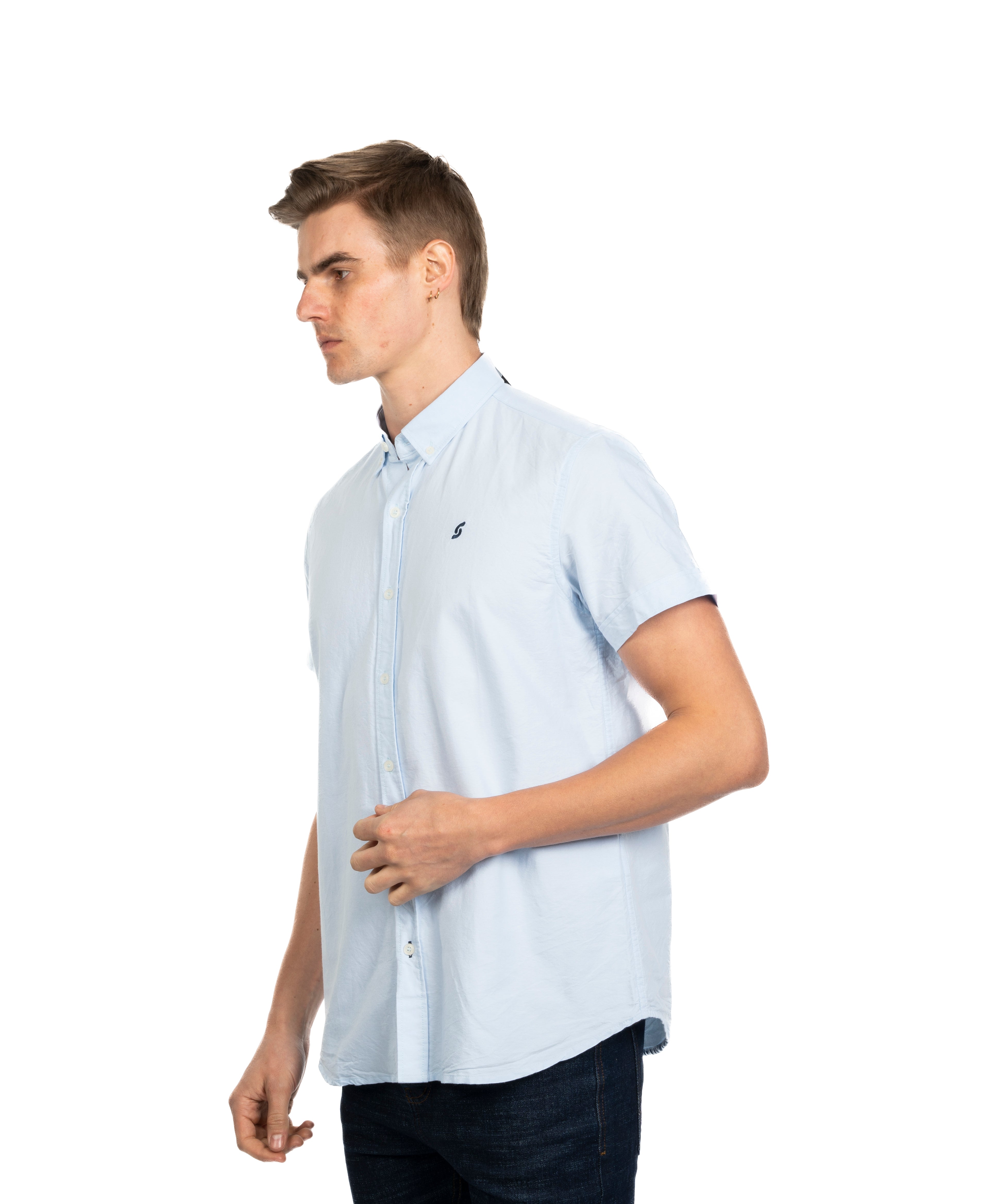 Half Sleeve Shirt - Men - Plain