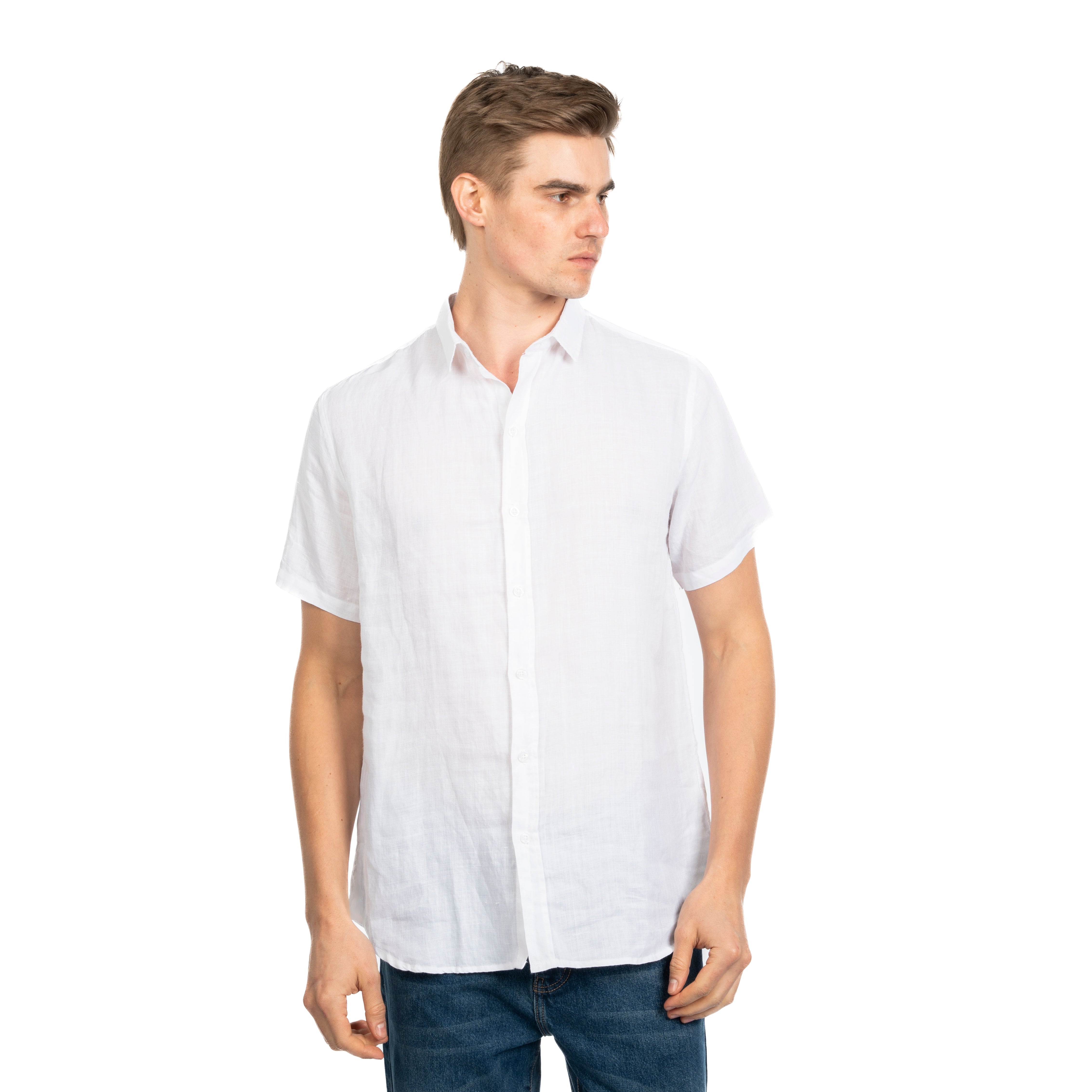 Half Sleeve Shirt - Men - Plain