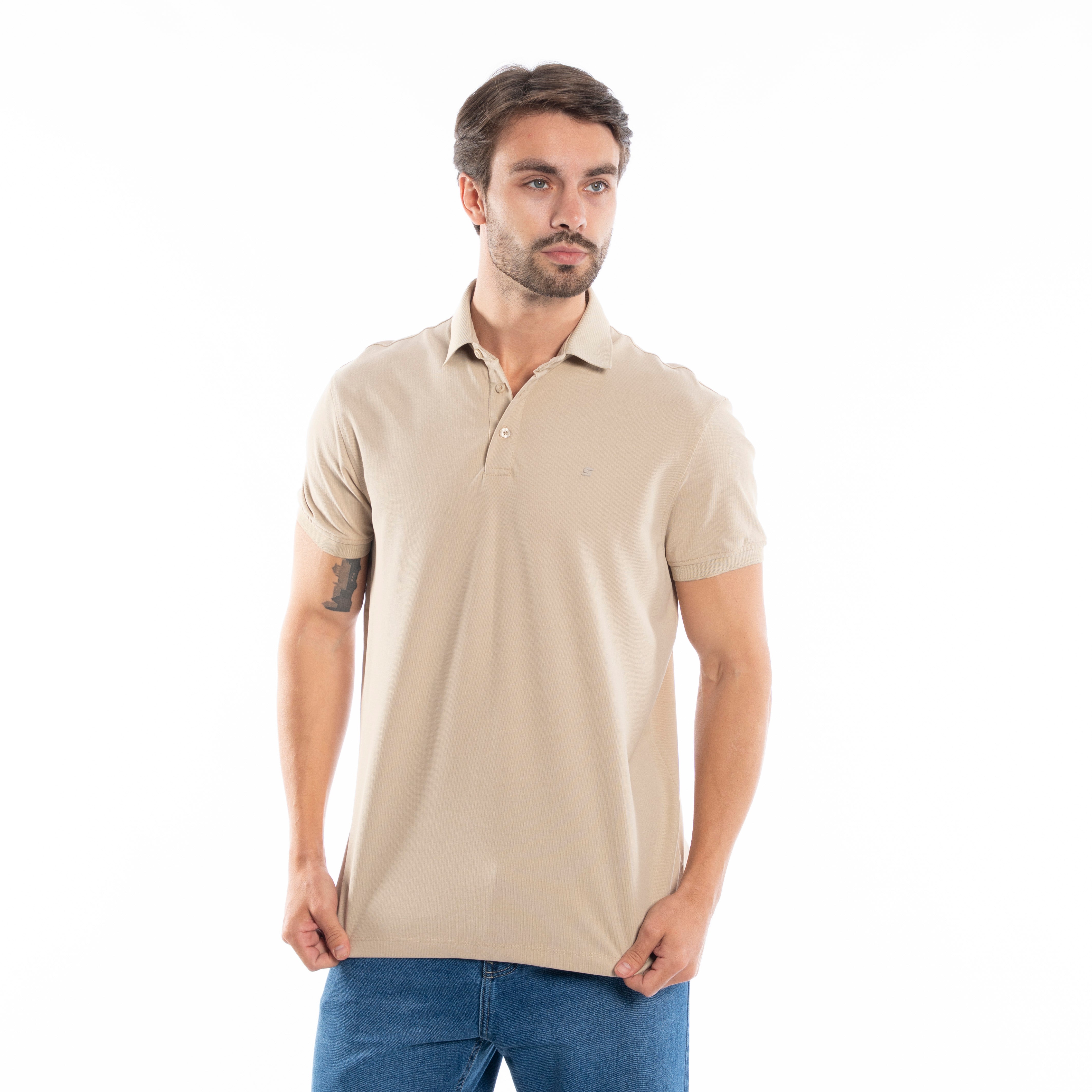 Polo T-shirt - Men - Plain
