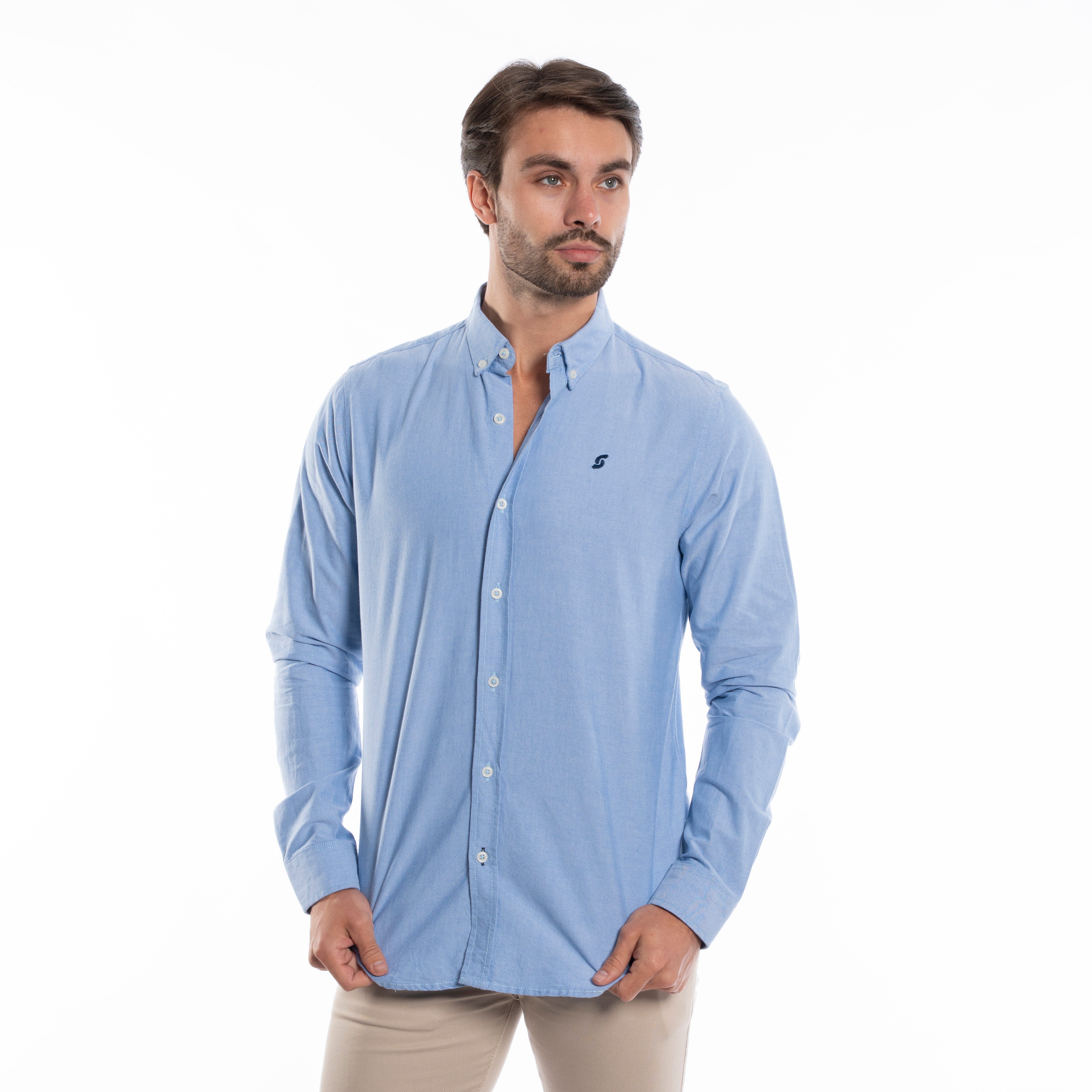 Long Sleeve Shirt - Men - Plain