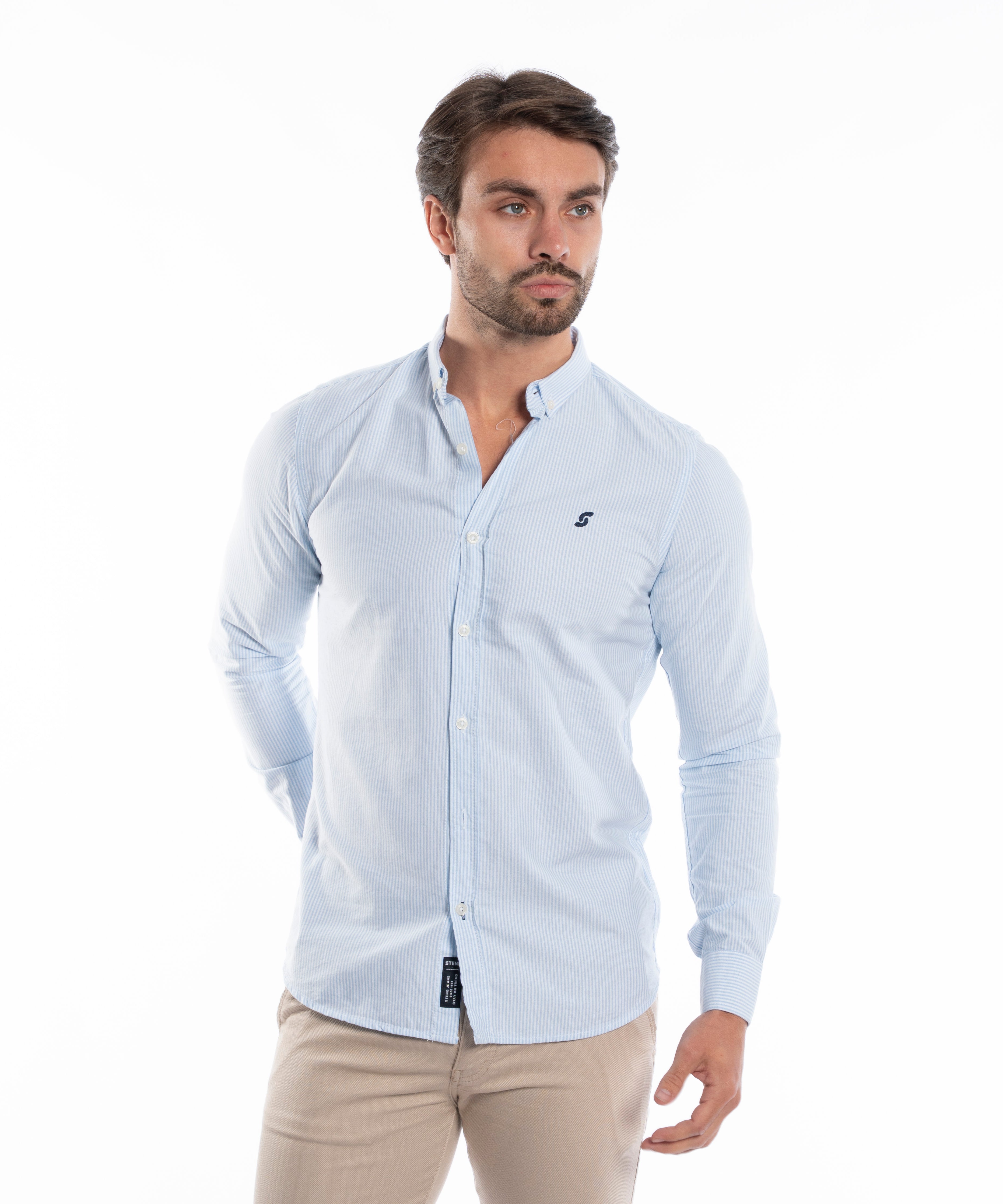 Long Sleeve Shirt - Men - Plain