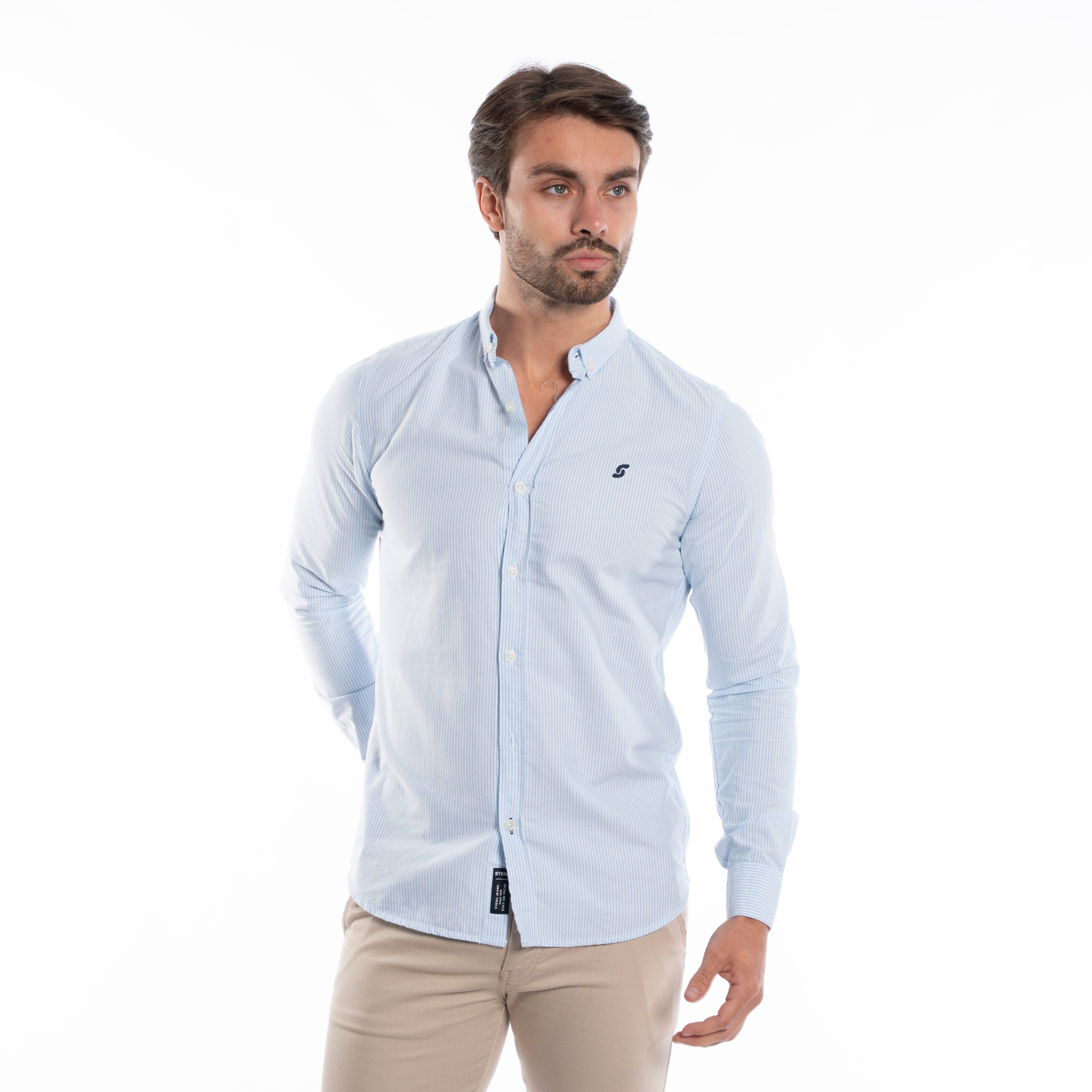 Long Sleeve Shirt - Men - Plain