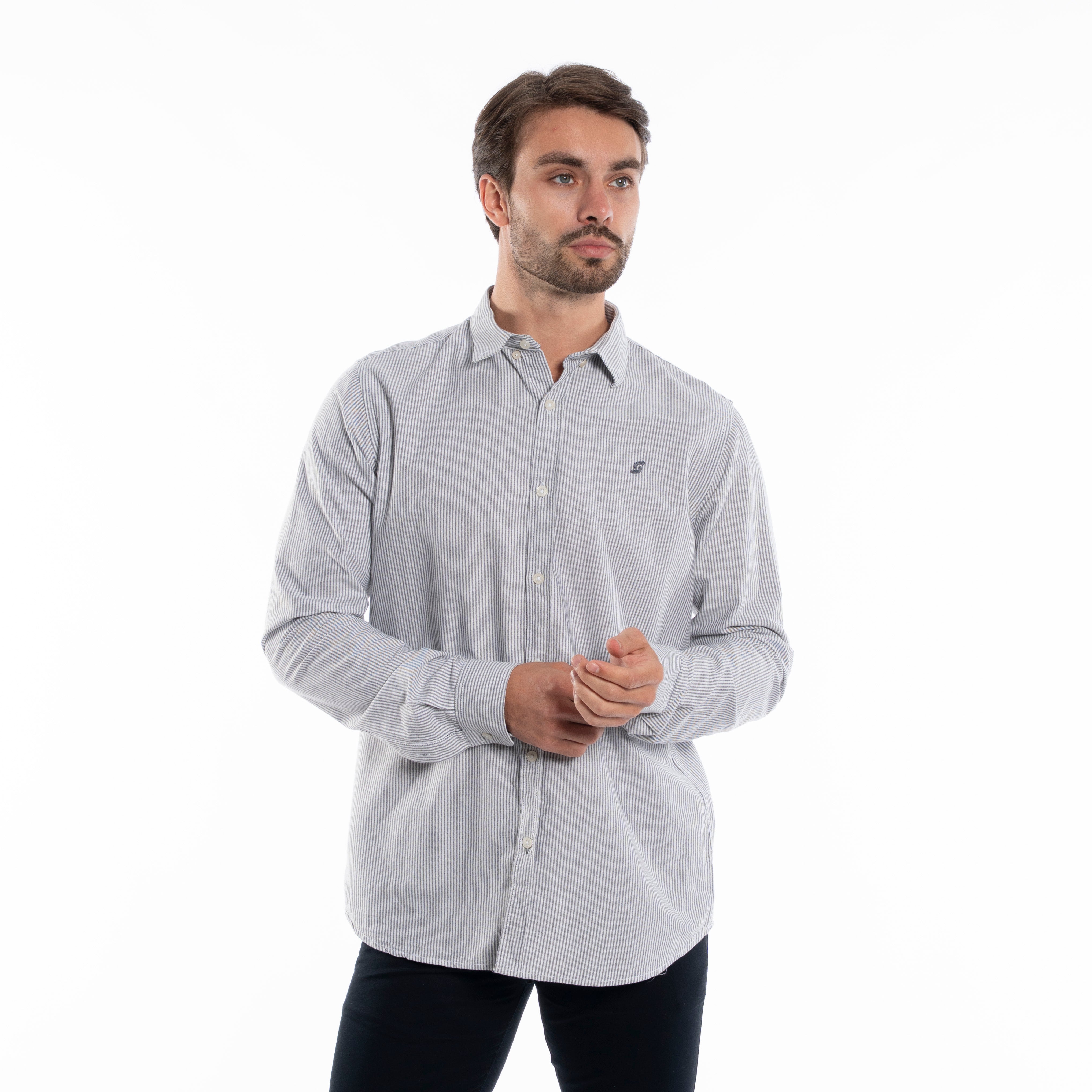 Long Sleeve Shirt - Men - Plain