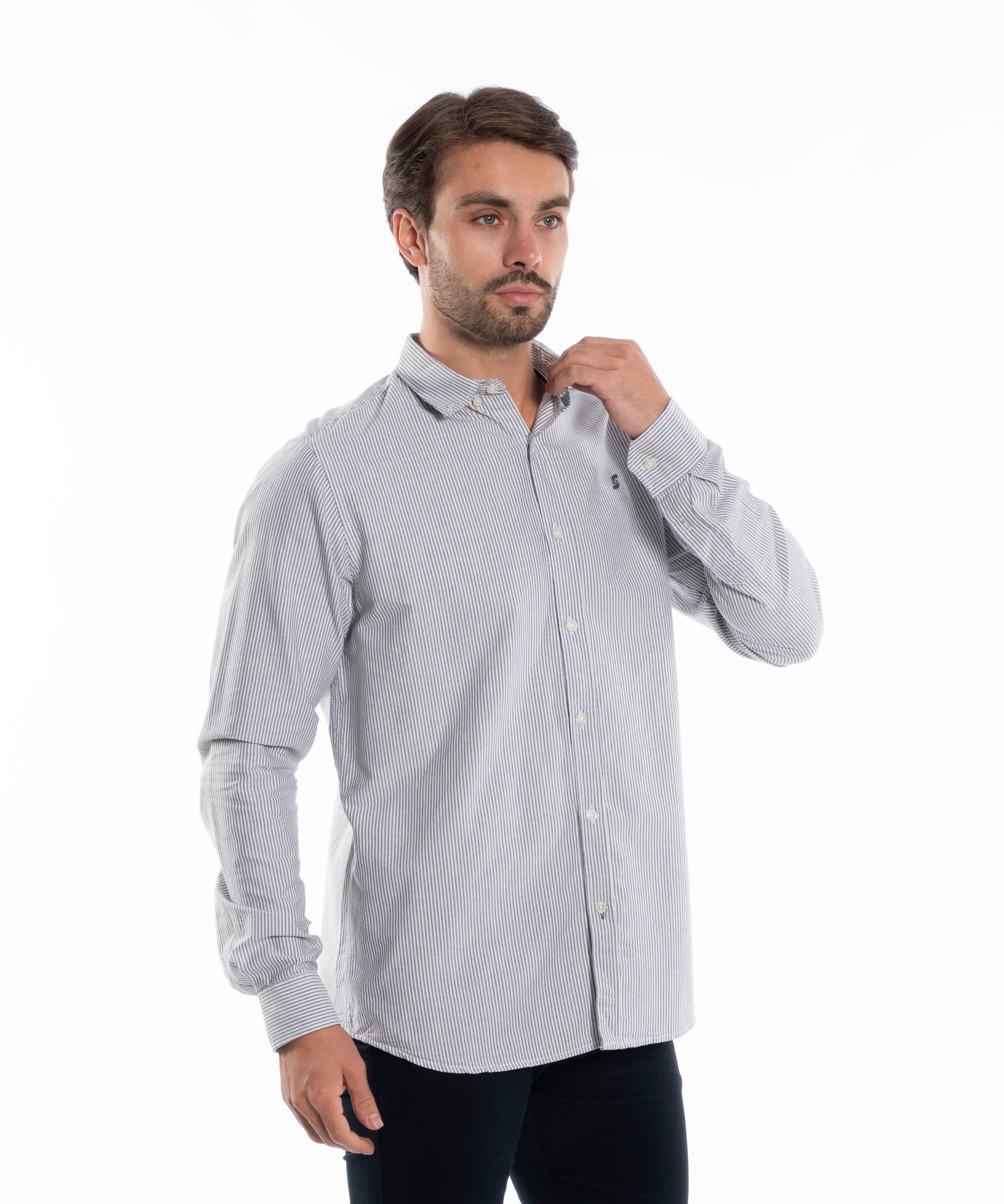 Long Sleeve Shirt - Men - Plain