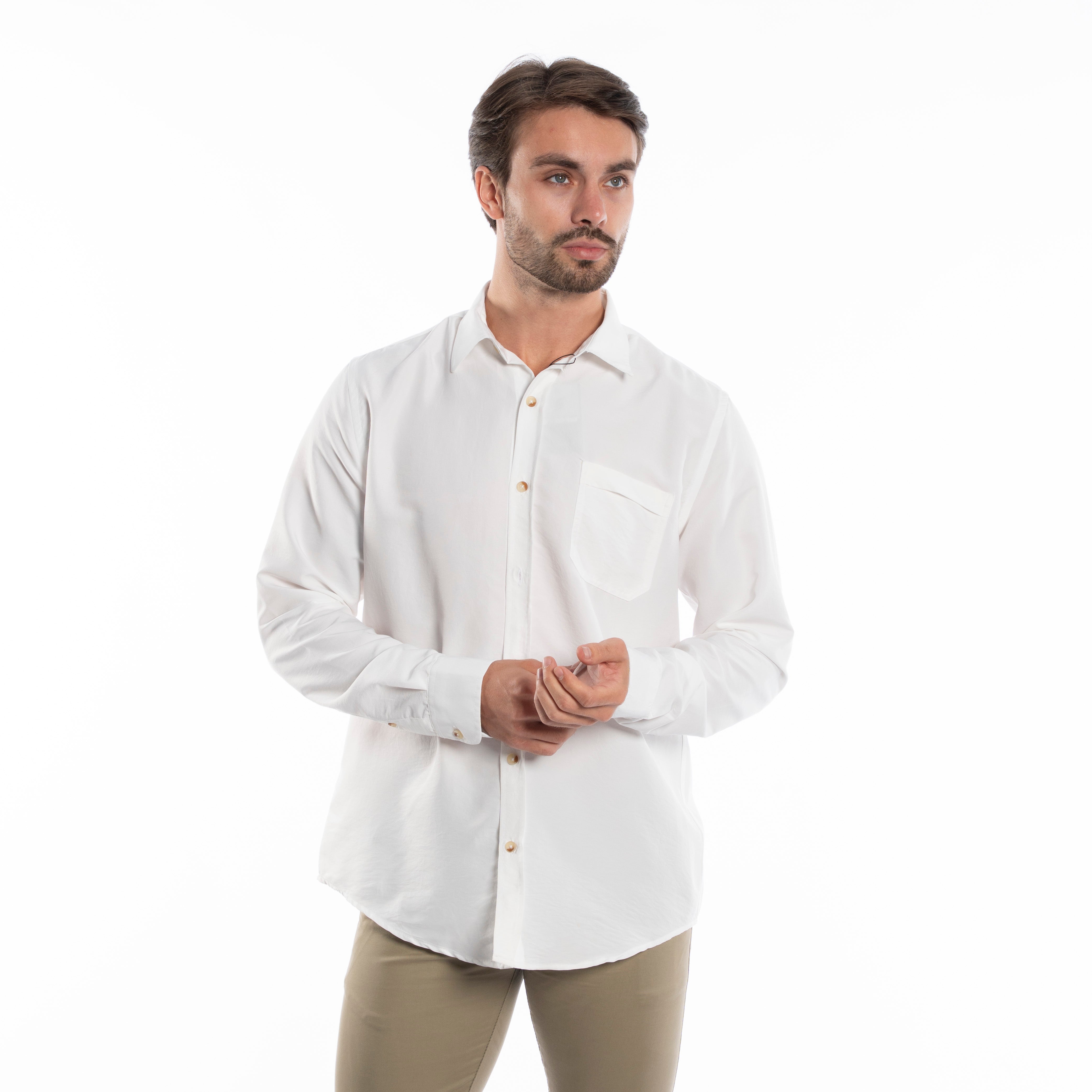 Long Sleeve Shirt - Men - Plain