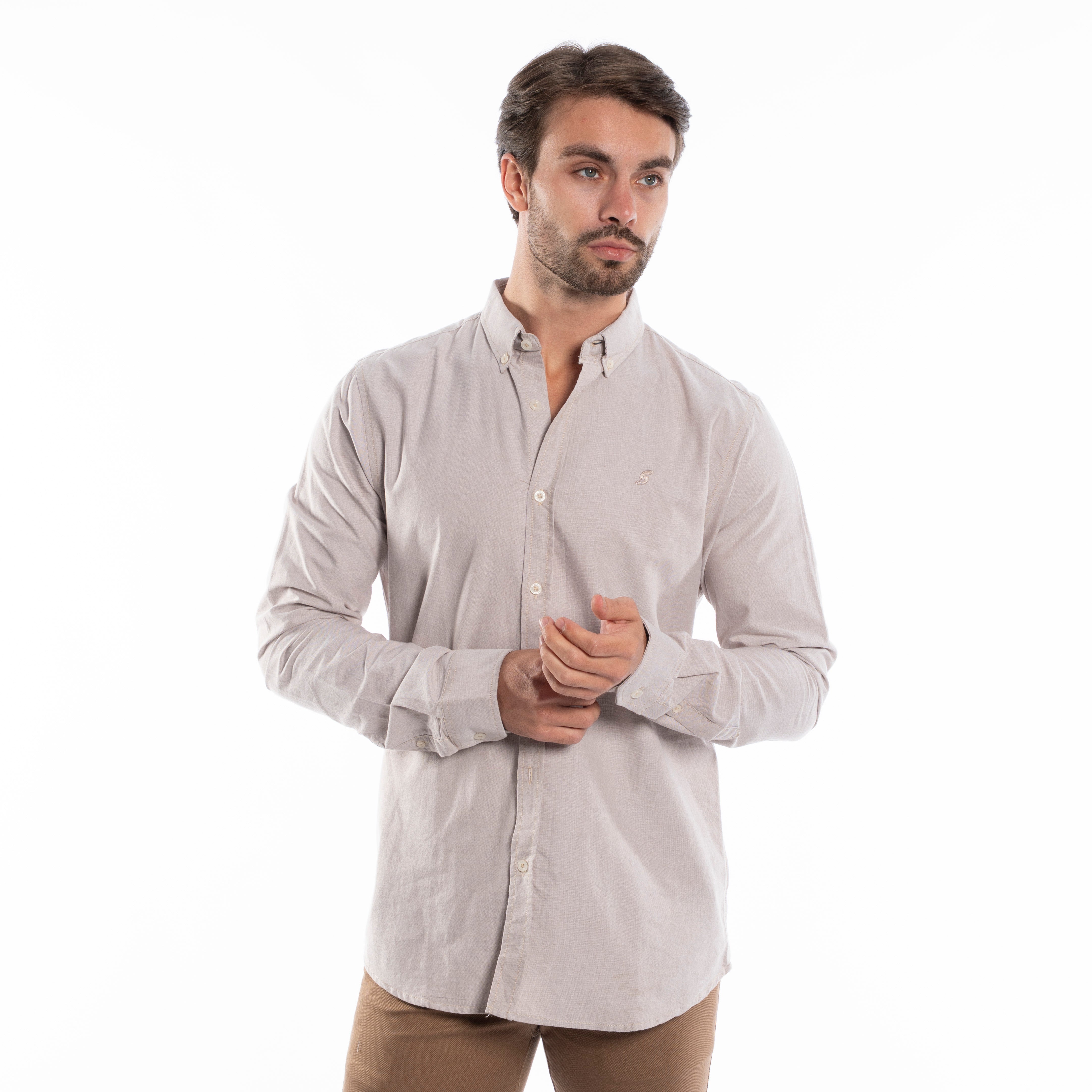 Long Sleeve Shirt - Men - Plain