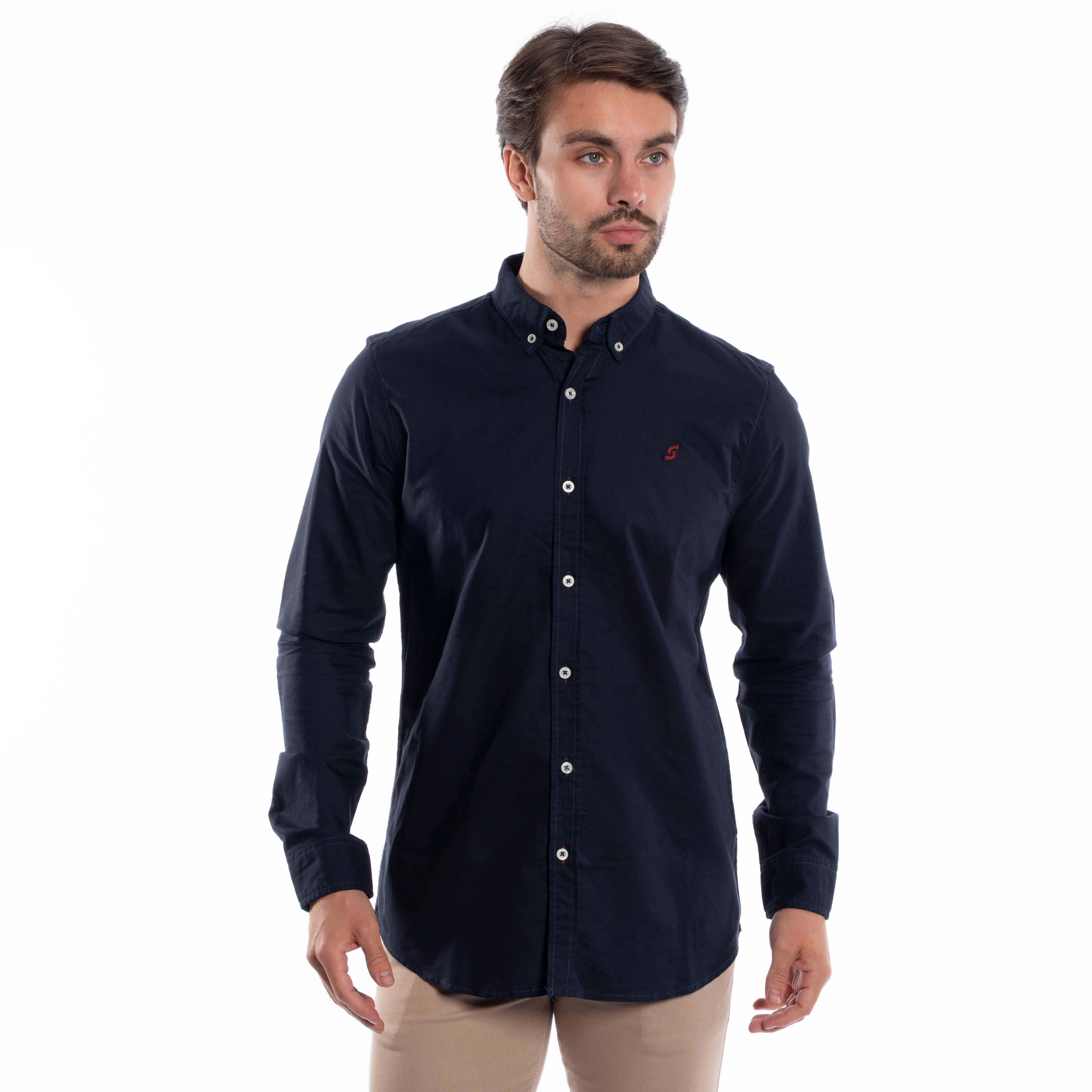 Long Sleeve Shirt - Men - Plain