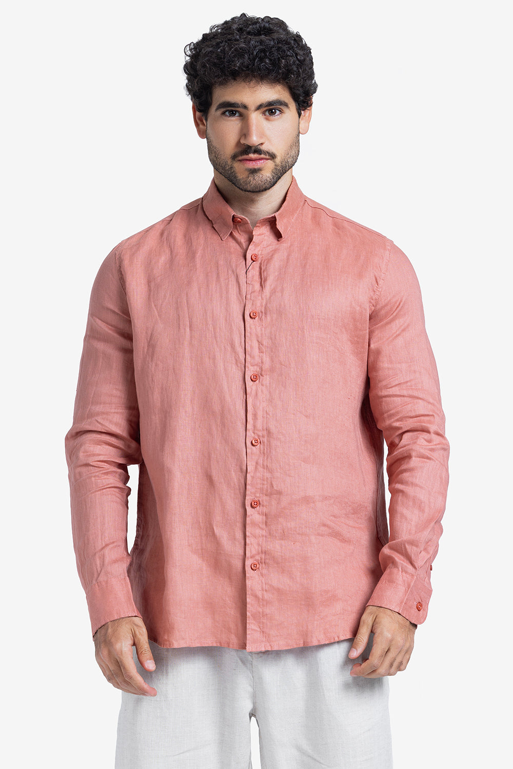 Long Sleeve Shirt - Men - Plain