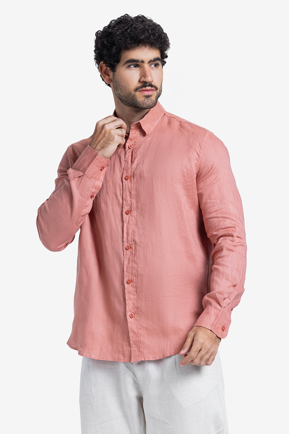 Long Sleeve Shirt - Men - Plain