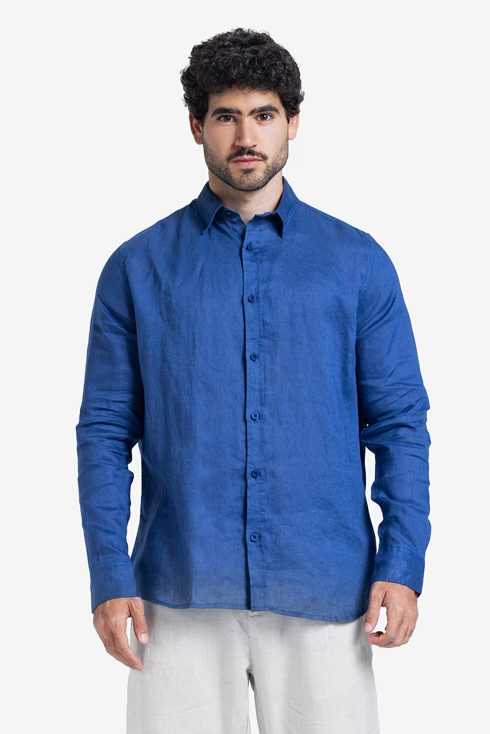 Long Sleeve Shirt - Men - Plain