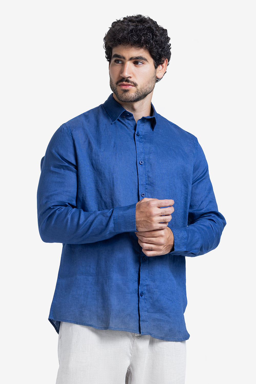 Long Sleeve Shirt - Men - Plain