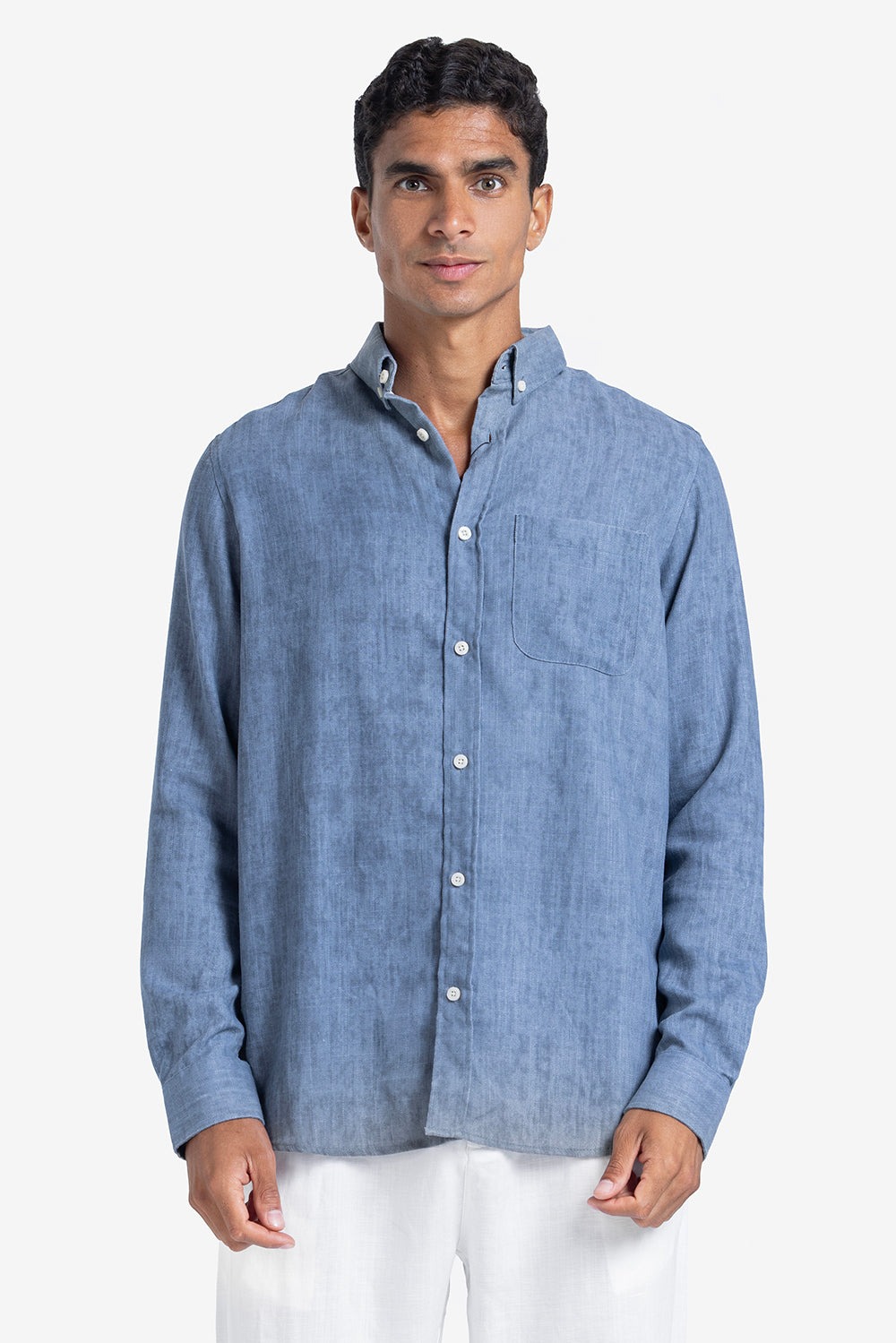 Long Sleeve Shirt - Men - Plain