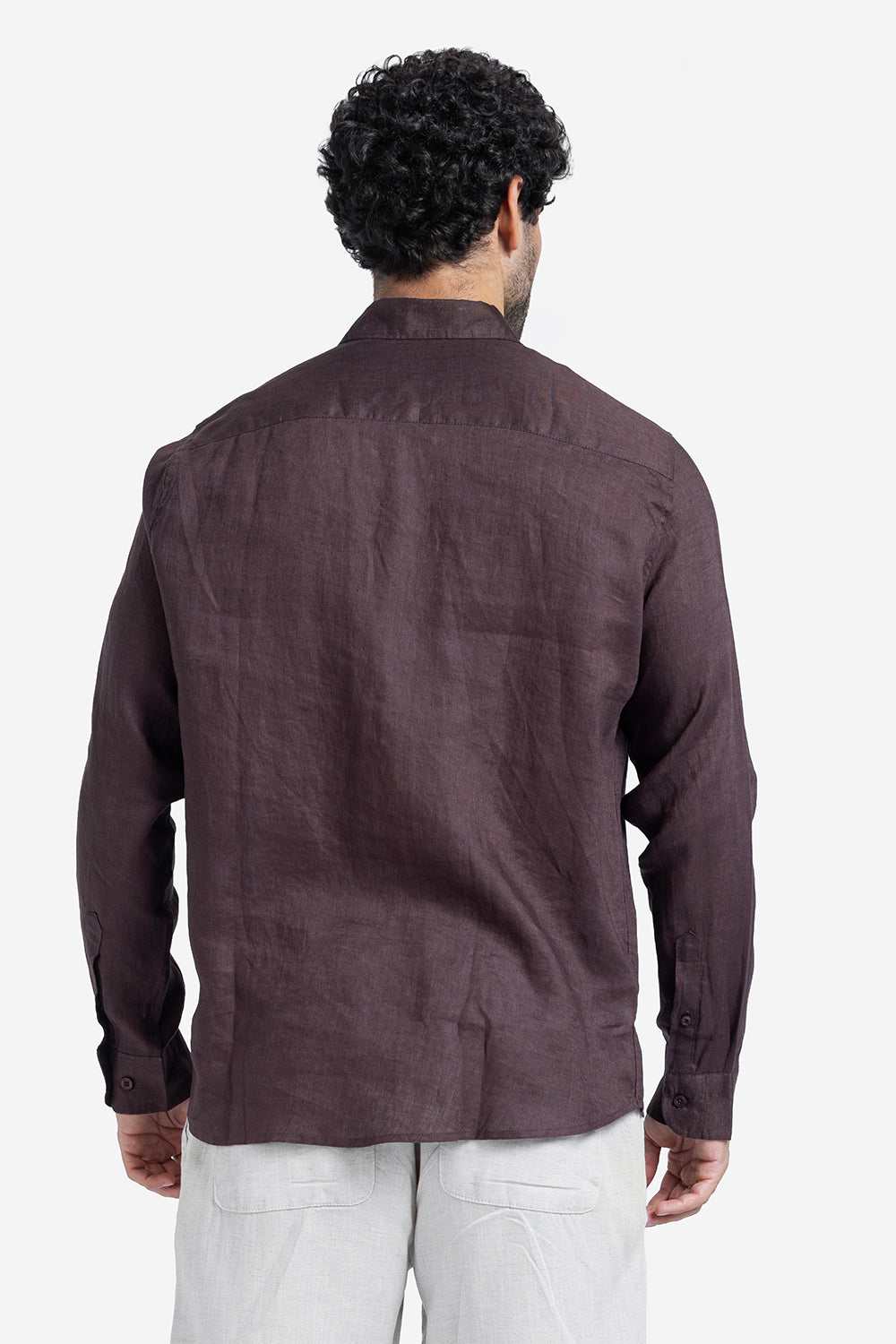 Long Sleeve Shirt - Men - Plain