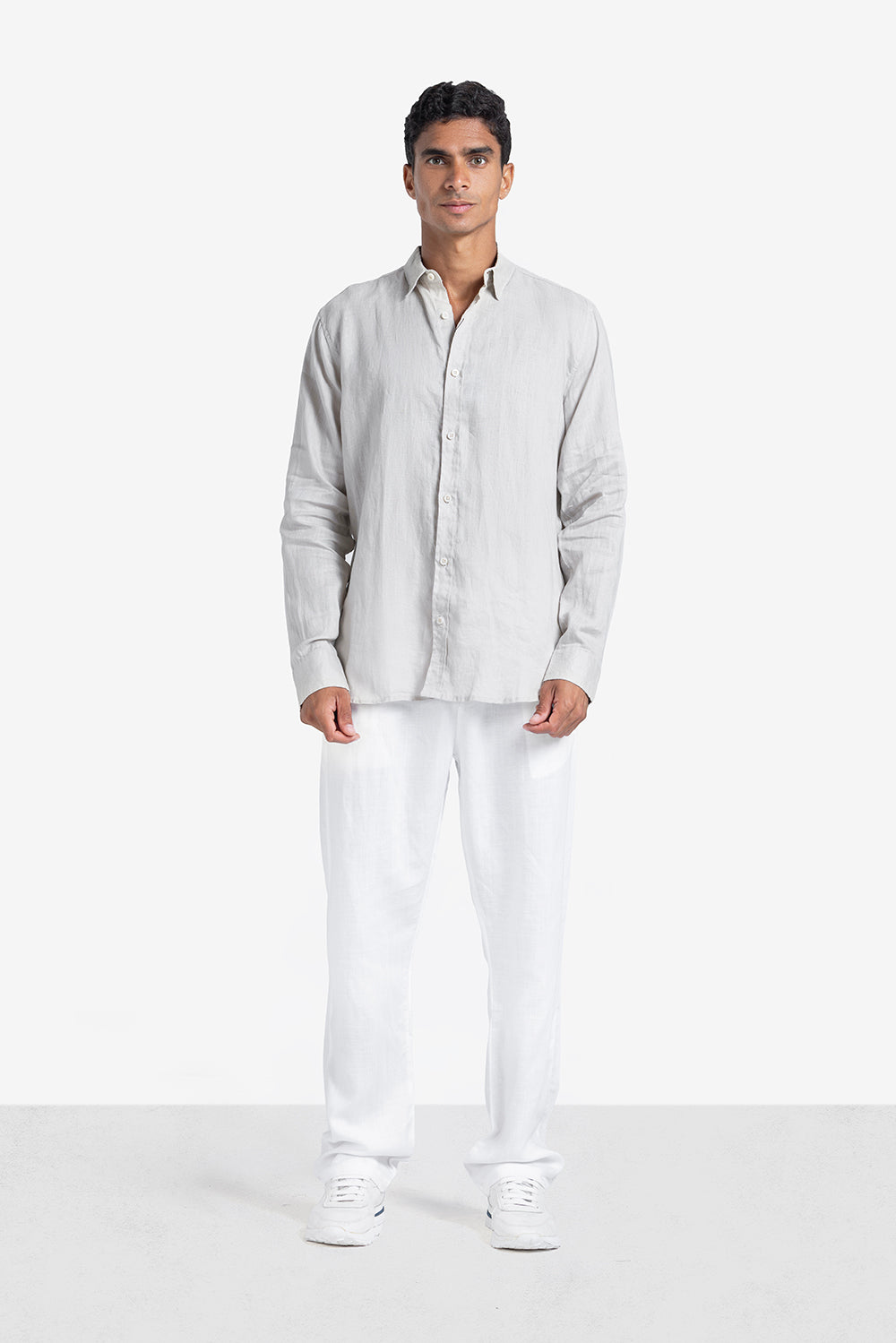 Long Sleeve Shirt - Men - Plain