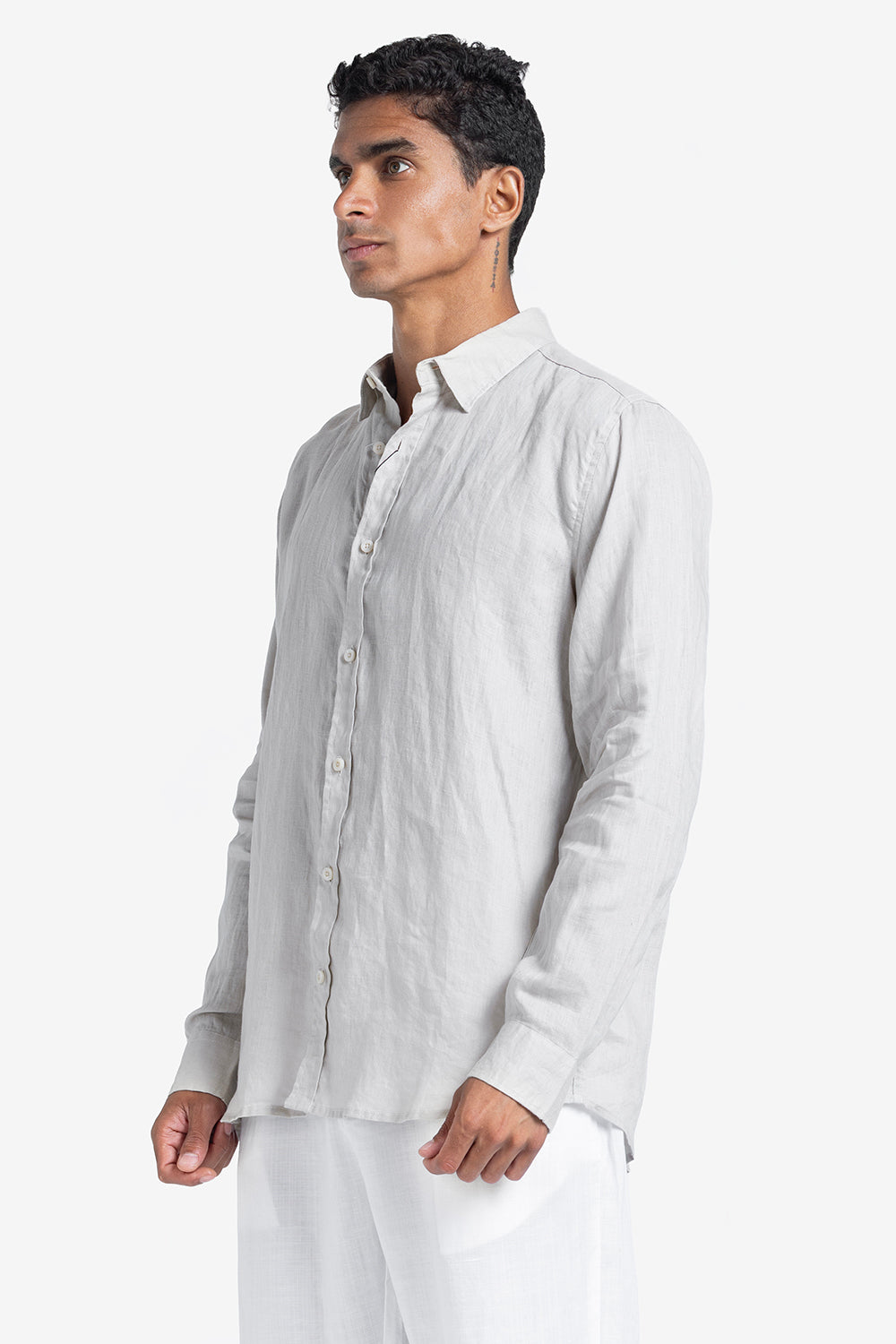 Long Sleeve Shirt - Men - Plain